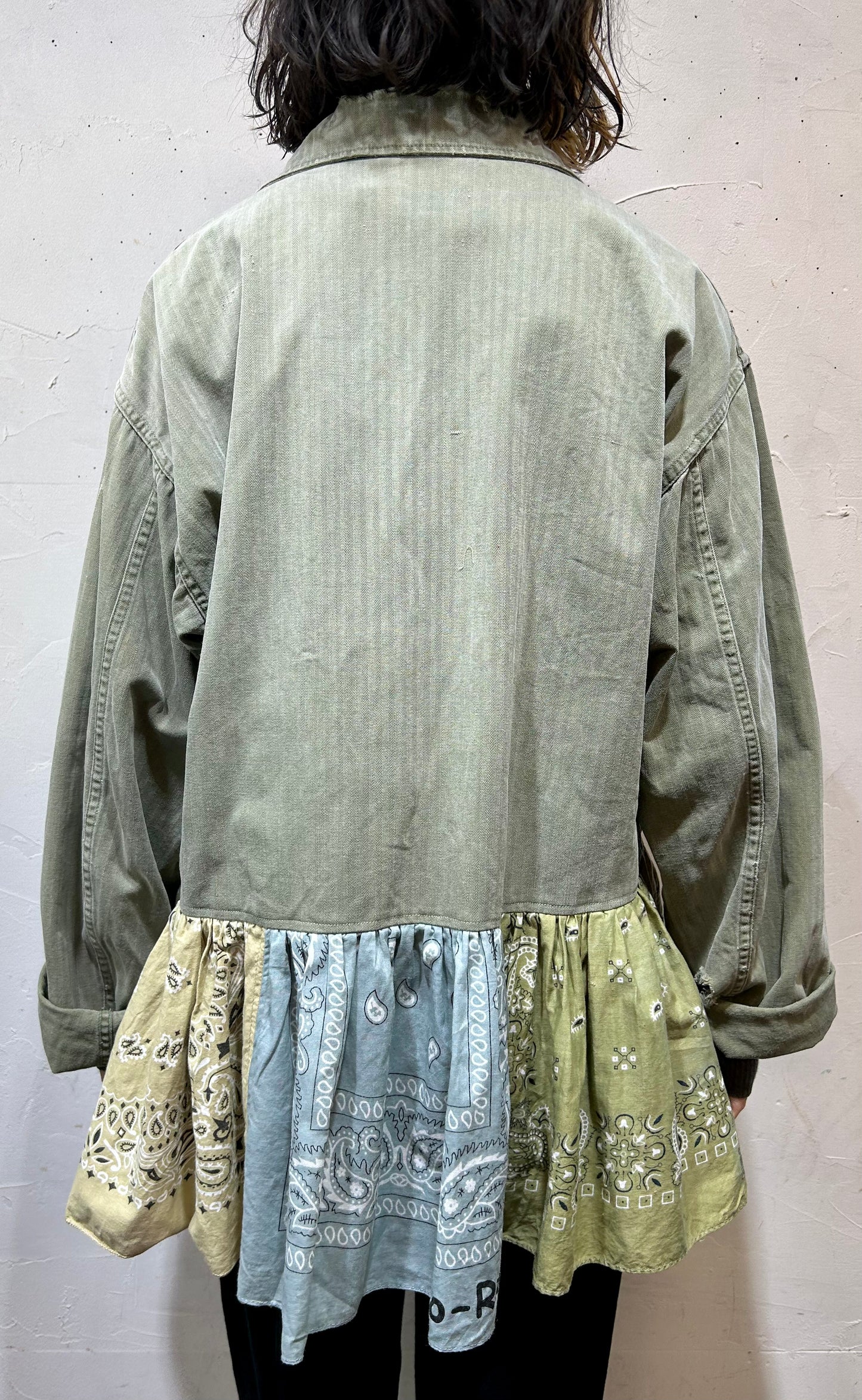 Vintage Bandanna Patchwork × M43 HBT Jacket 〜Amy Nina〜 [L25884]