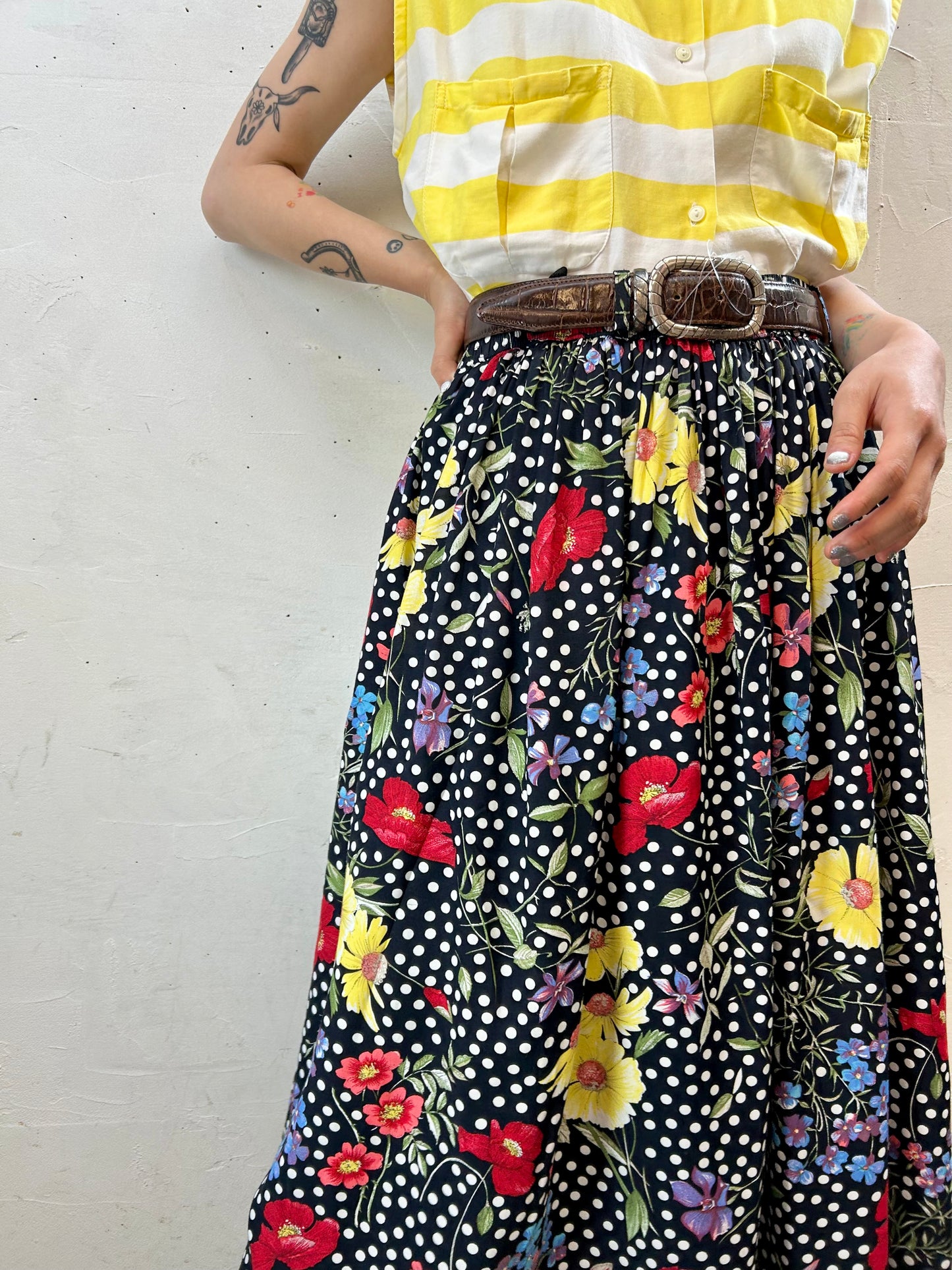 Vintage Viscose Skirt  [F27600]