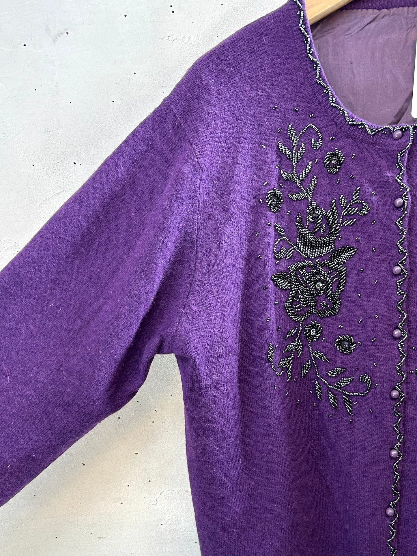 Vintage Beads Knit Cardigan [J28703]