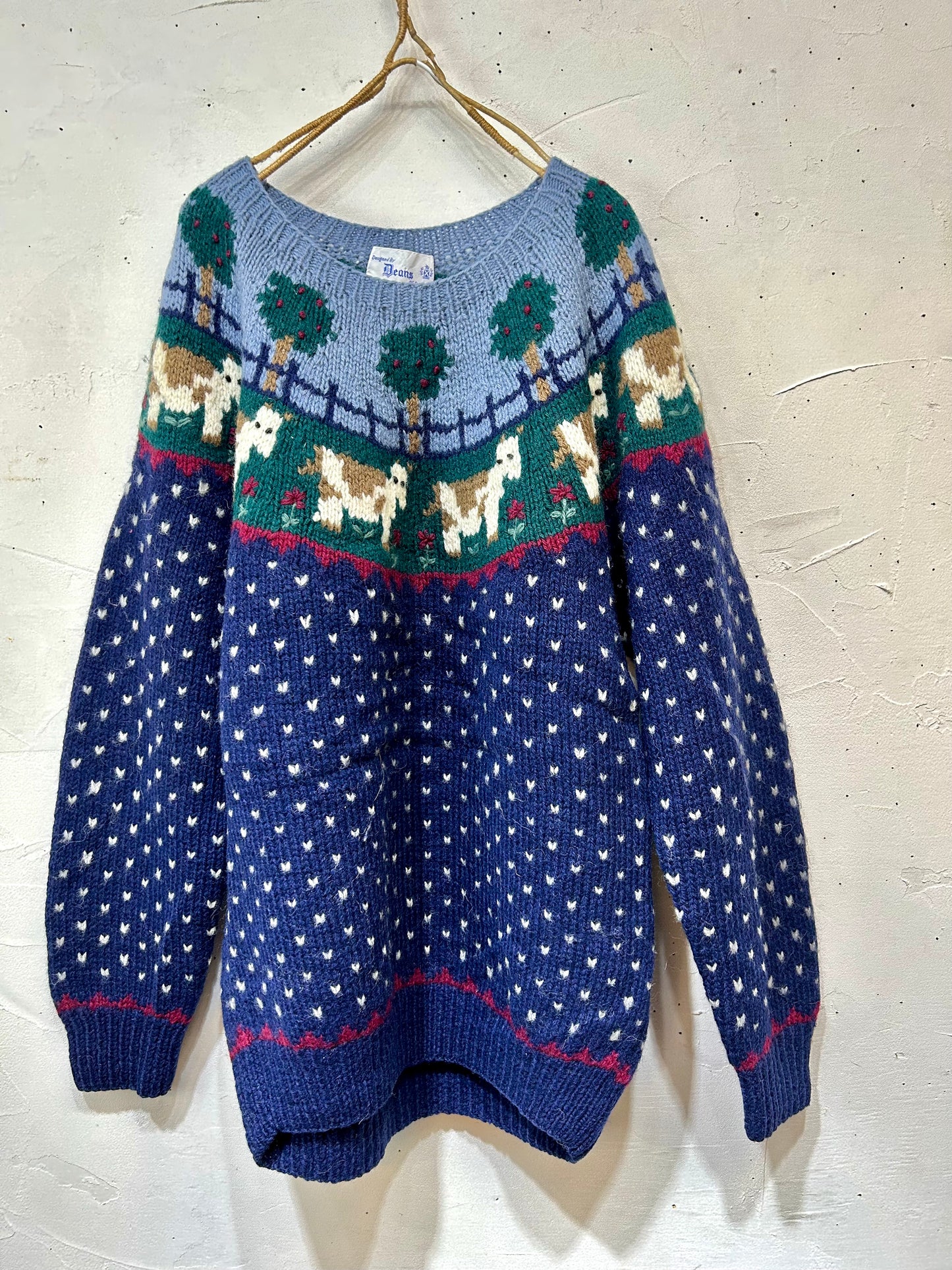 Vintage Hand Knit Sweater [K25639]