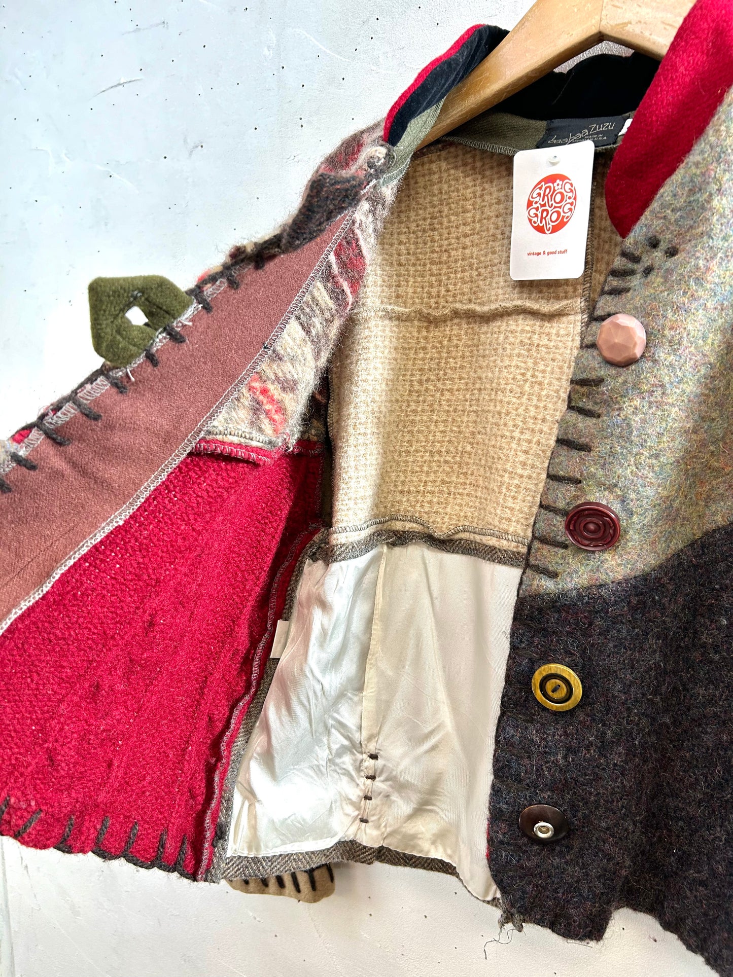 Vintage Patchwork Jacket MADE IN USA[K28918]