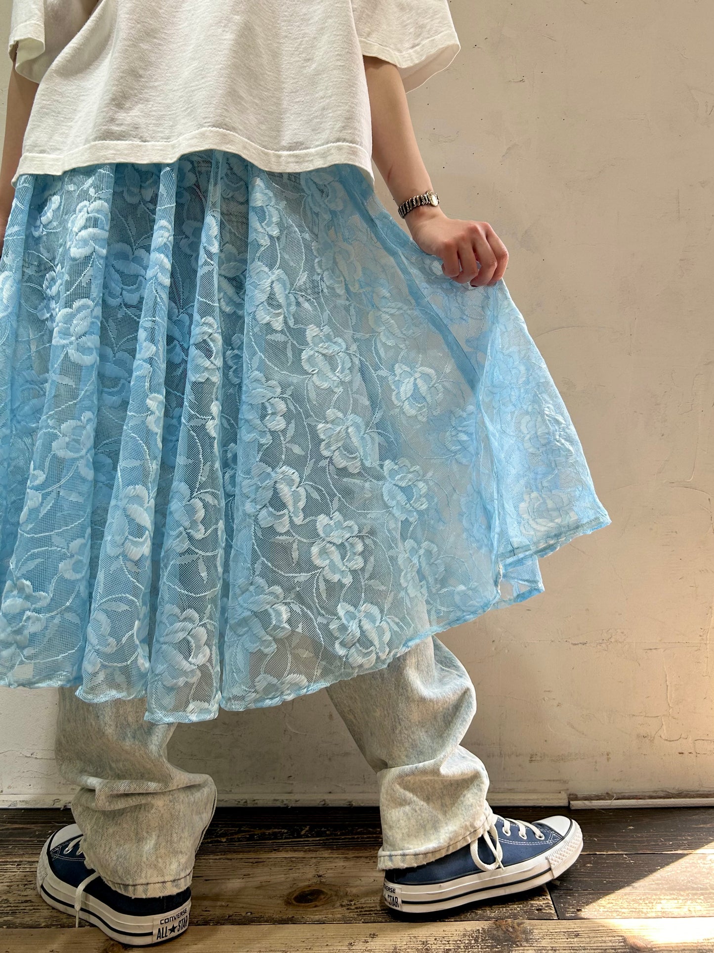 Vintage Lace Skirt [E27164]