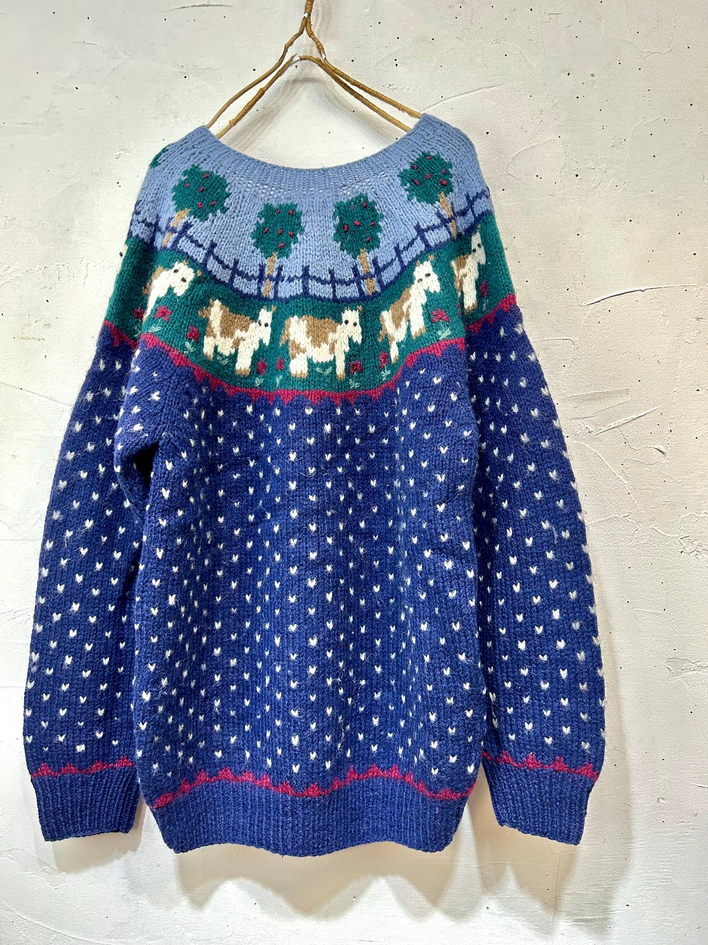 Vintage Hand Knit Sweater [K25639]