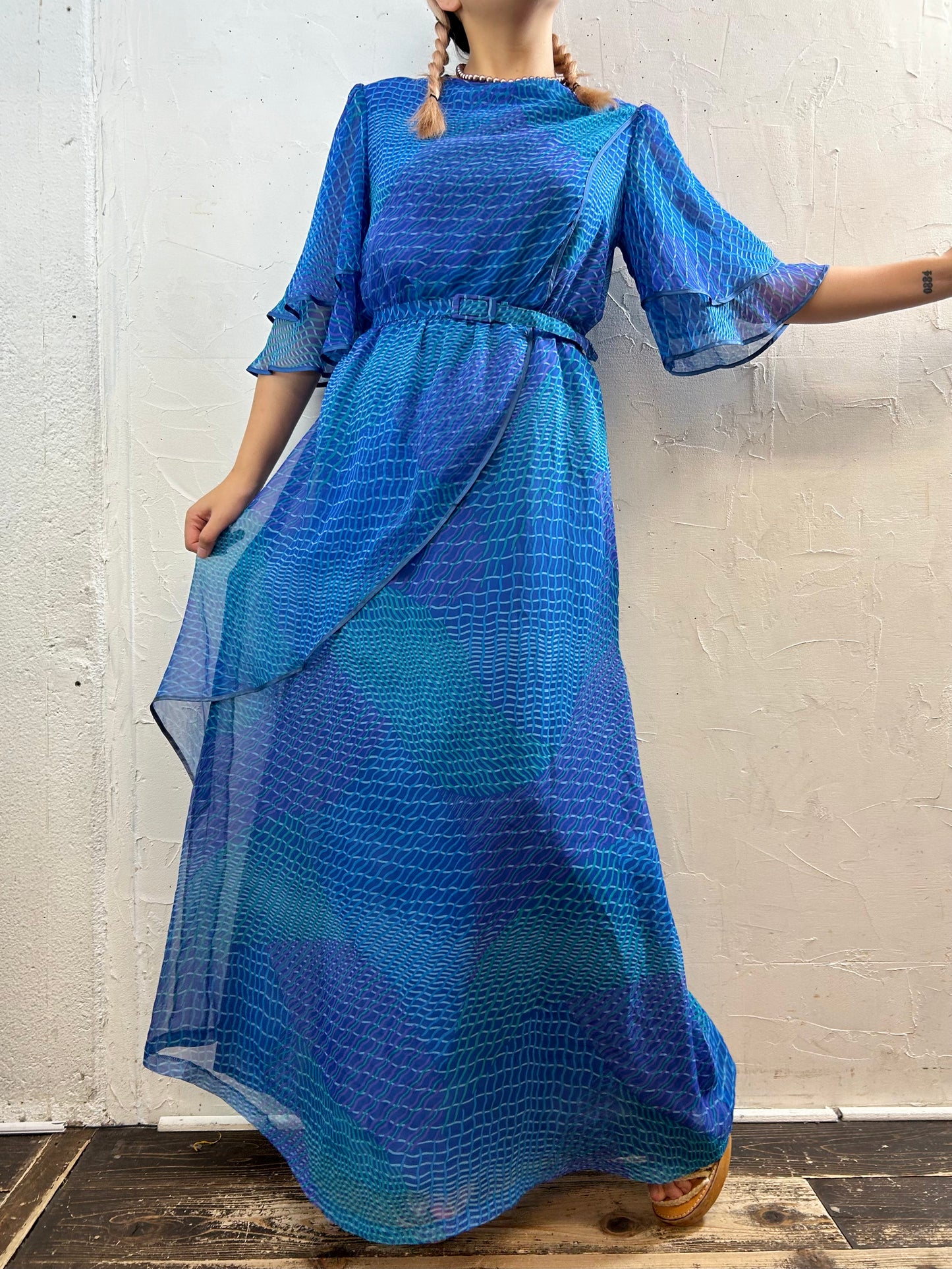 '70s Vintage Sheer Dress [G27924]