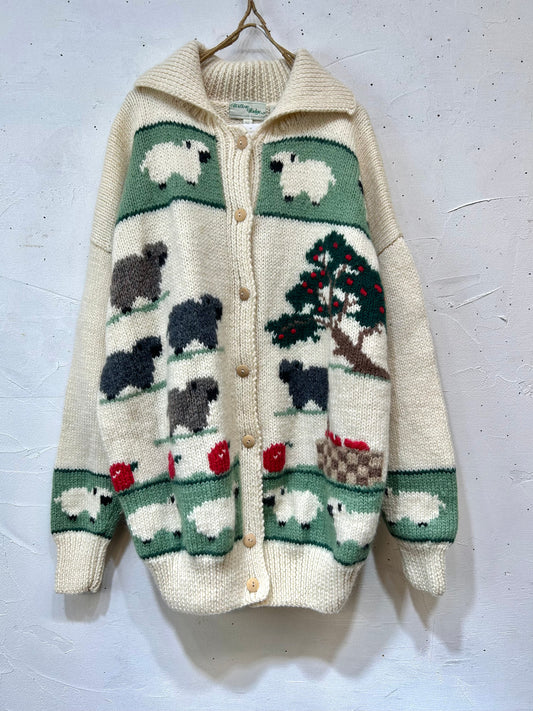 Vintage Hand Knit Cardigan [K25640]