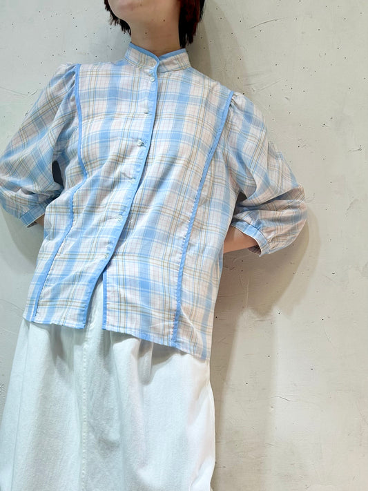 Vintage Plaid Blouse 〜Betty Barclay〜 [E27162]