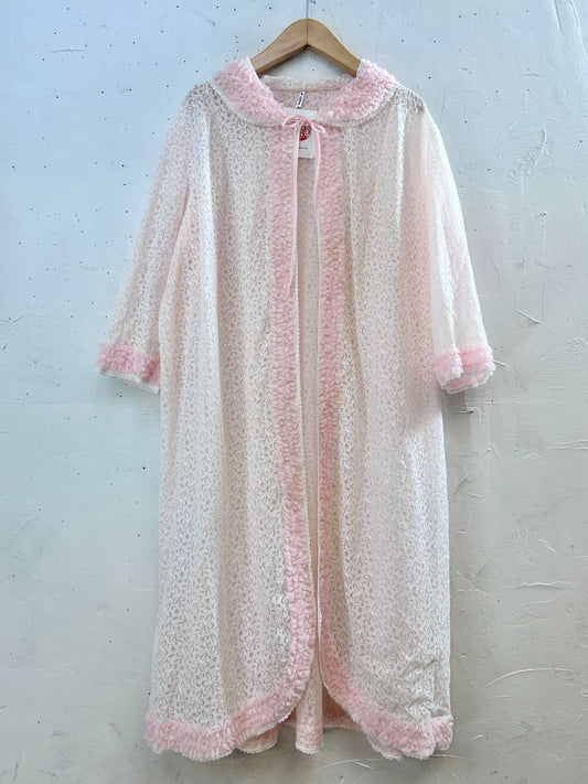 ‘60s Vintage Lingerie Lace Gown MADE IN ITALY [H28078]