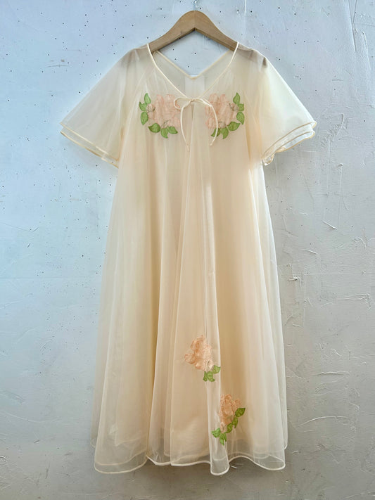 Vintage Lingerie Gown MADE IN USA [E30235]