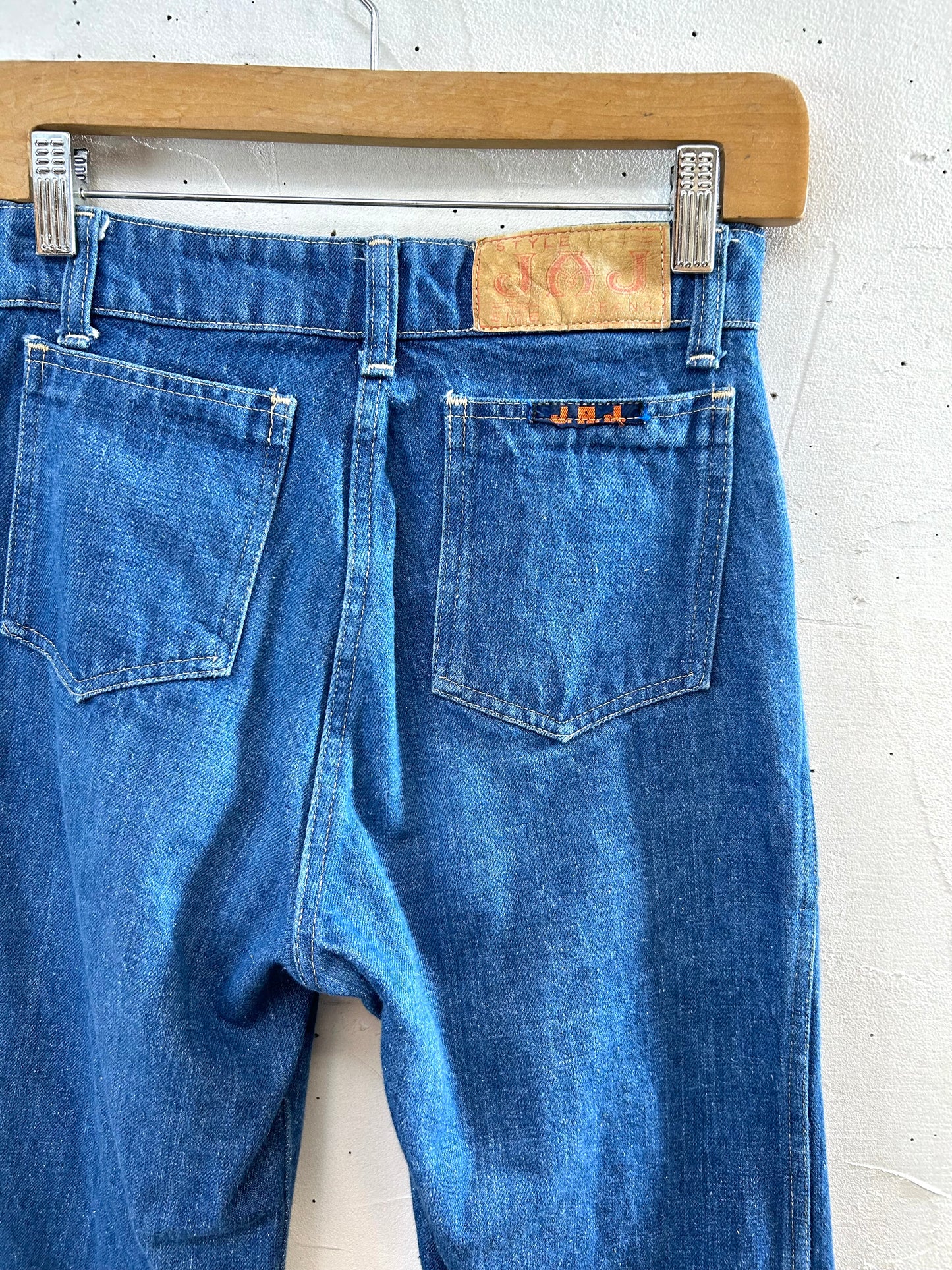 ’70s Vintage Denim Baggy Pants  [I28483]