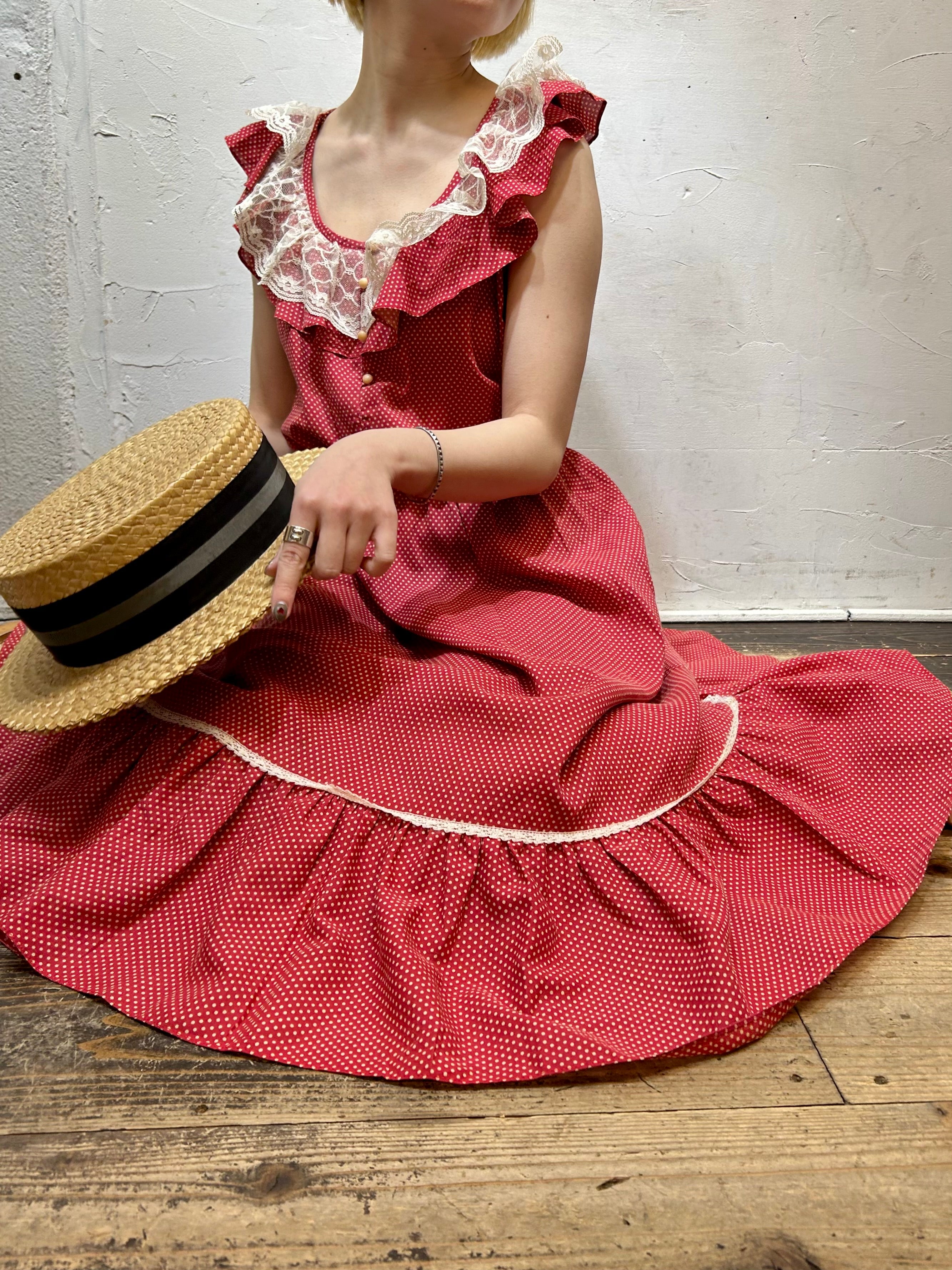 ヴィンテージ　ドレス 70s Vintage Dress [C26590] – GROGGROG