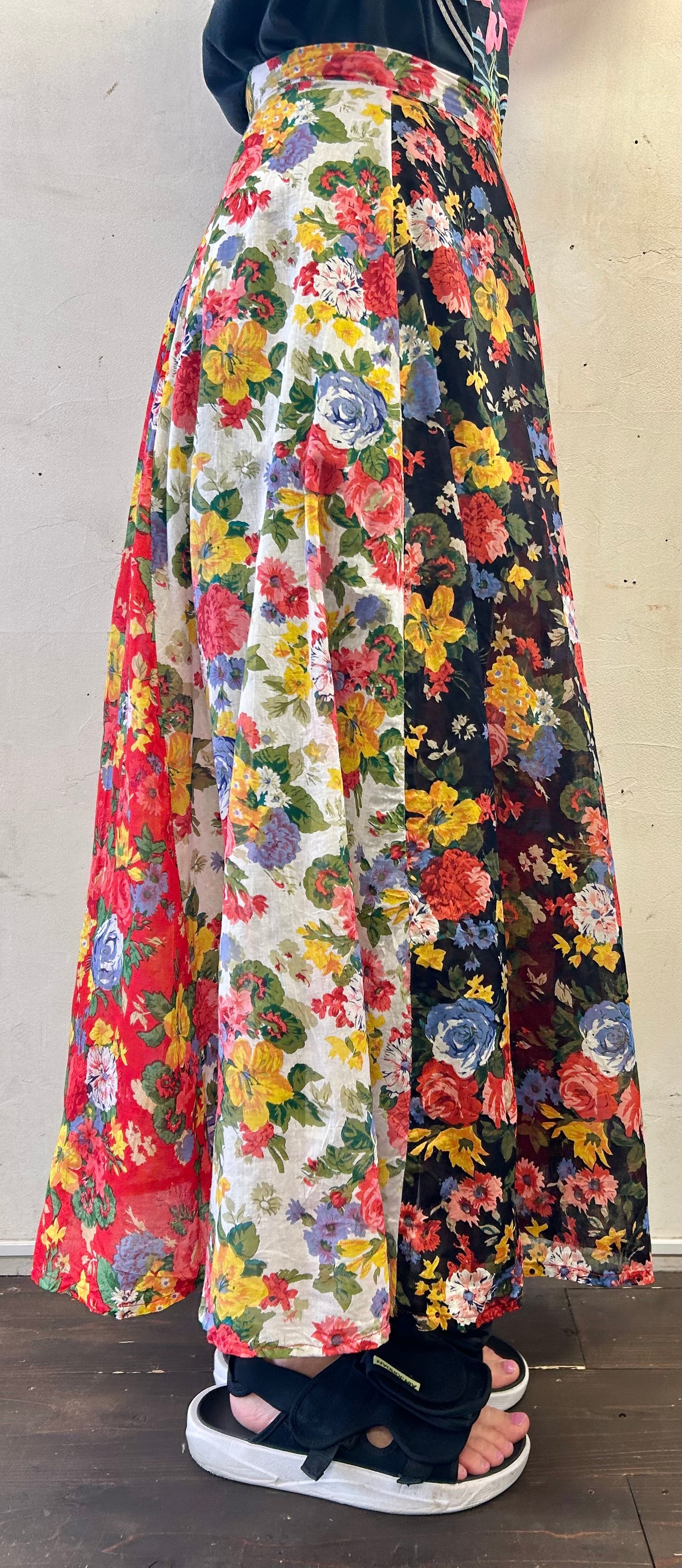 Vintage Patchwork Skirt [E27180]