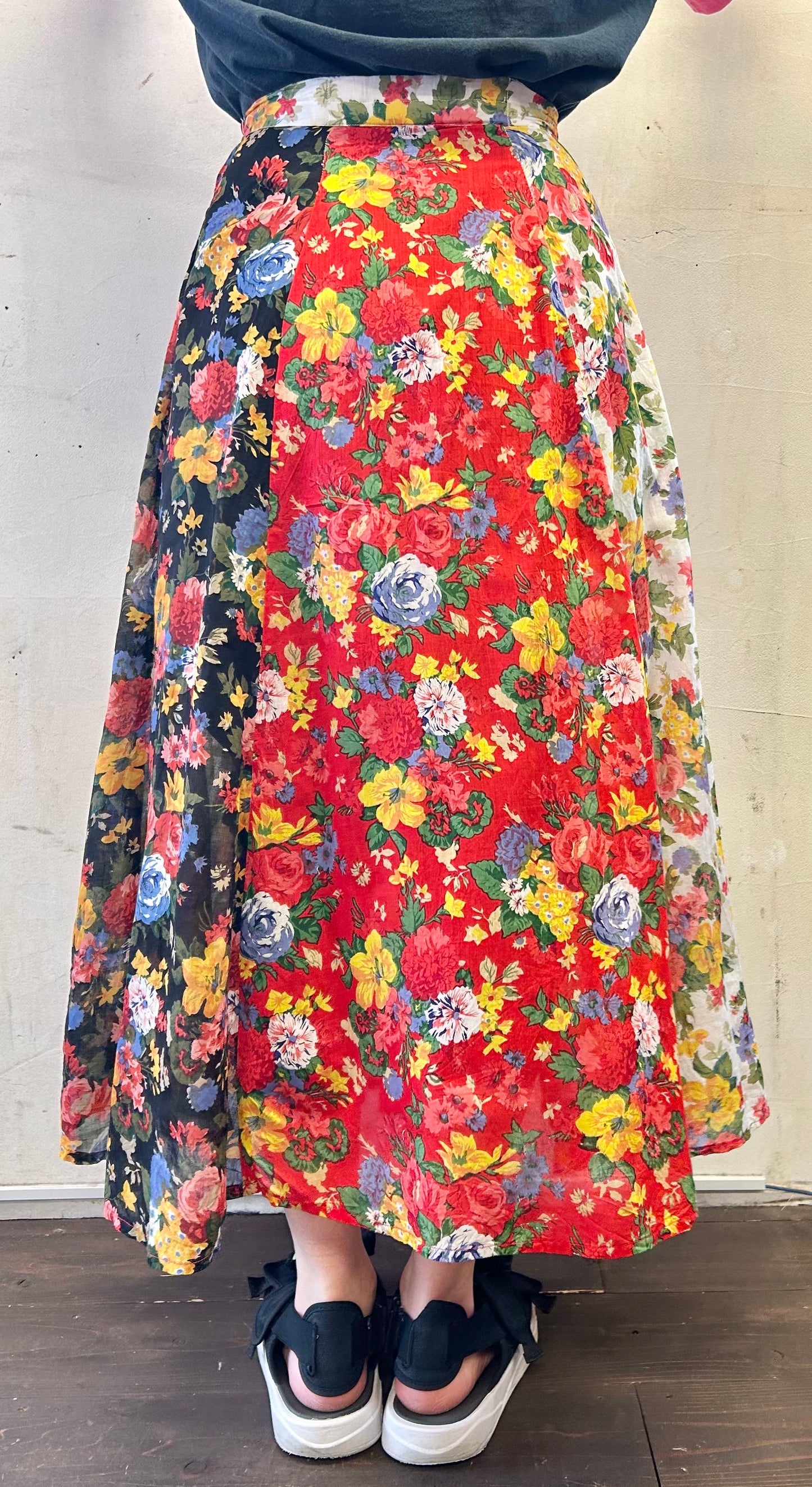 Vintage Patchwork Skirt [E27180]