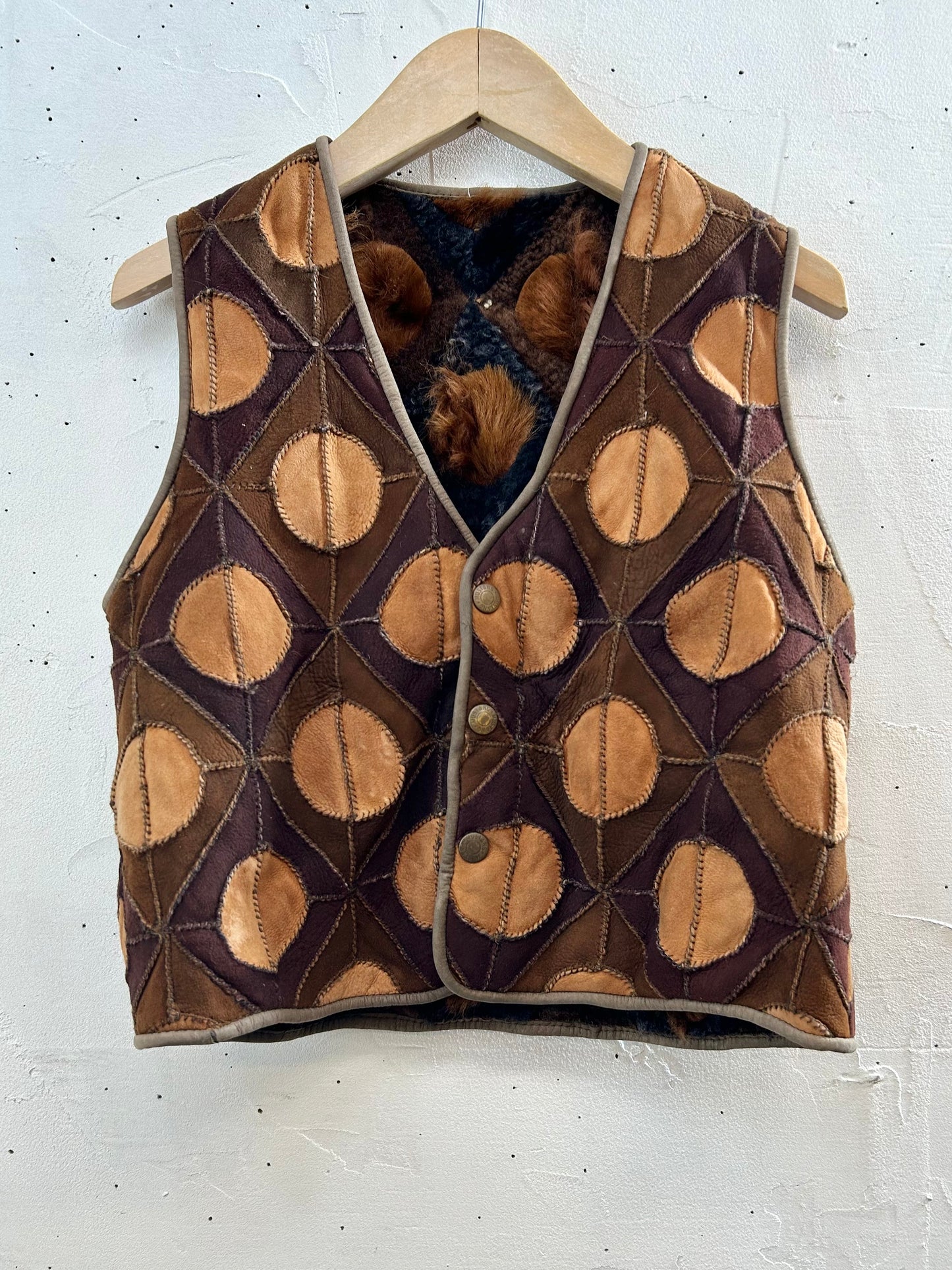 Vintage Mouton Vest [K28930]