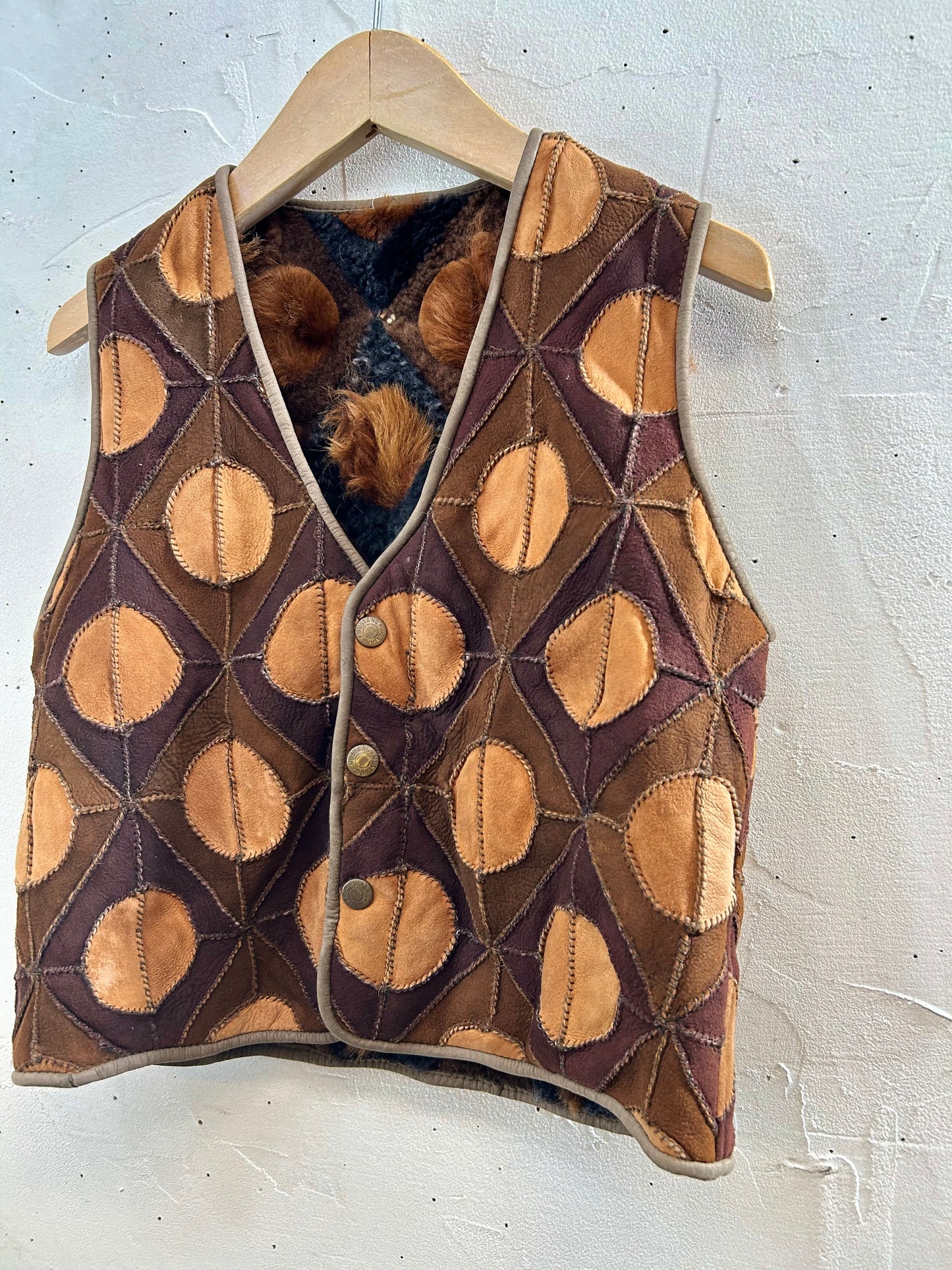 Vintage Mouton Vest [K28930]