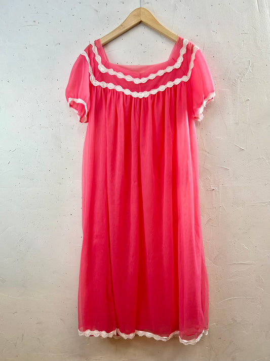 '70s Vintage Lingerie Dress [F30442]