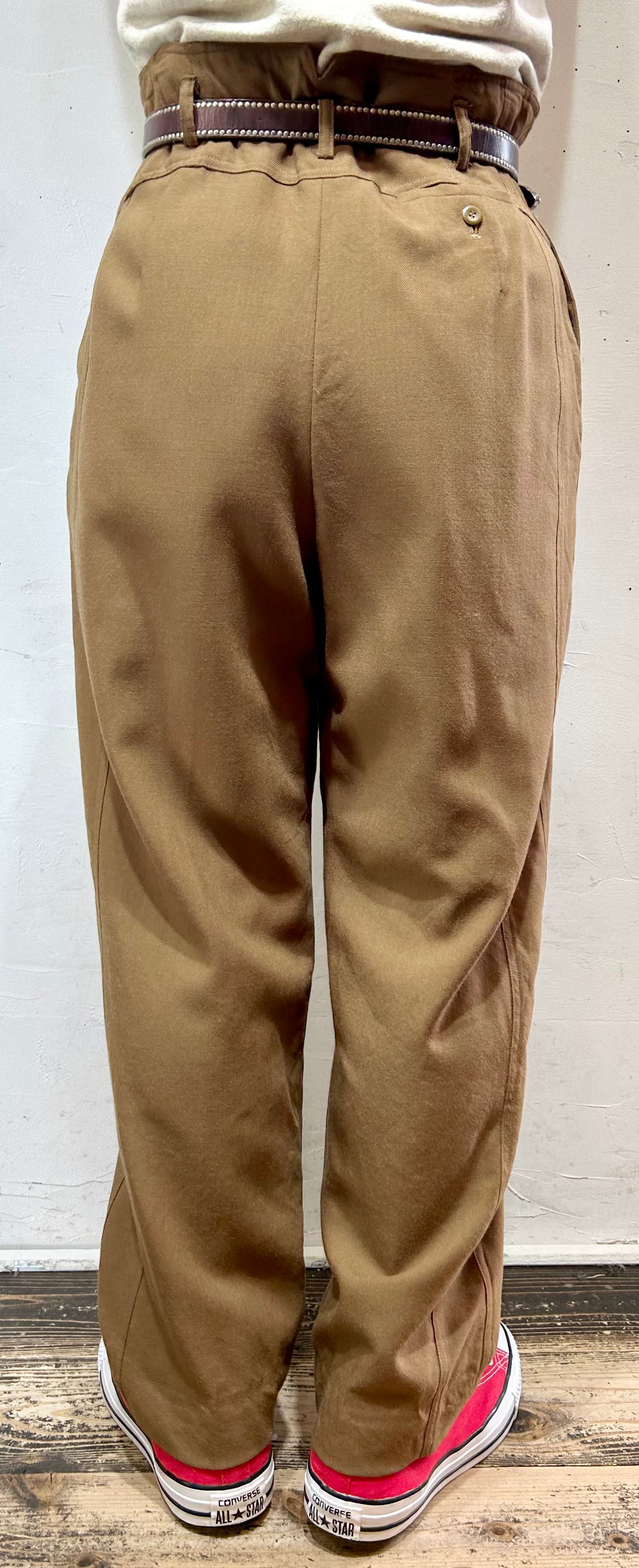 Vintage Tuck Pants [K25654]