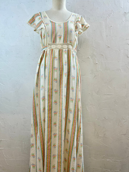 '70s Vintage Dress [E30236]