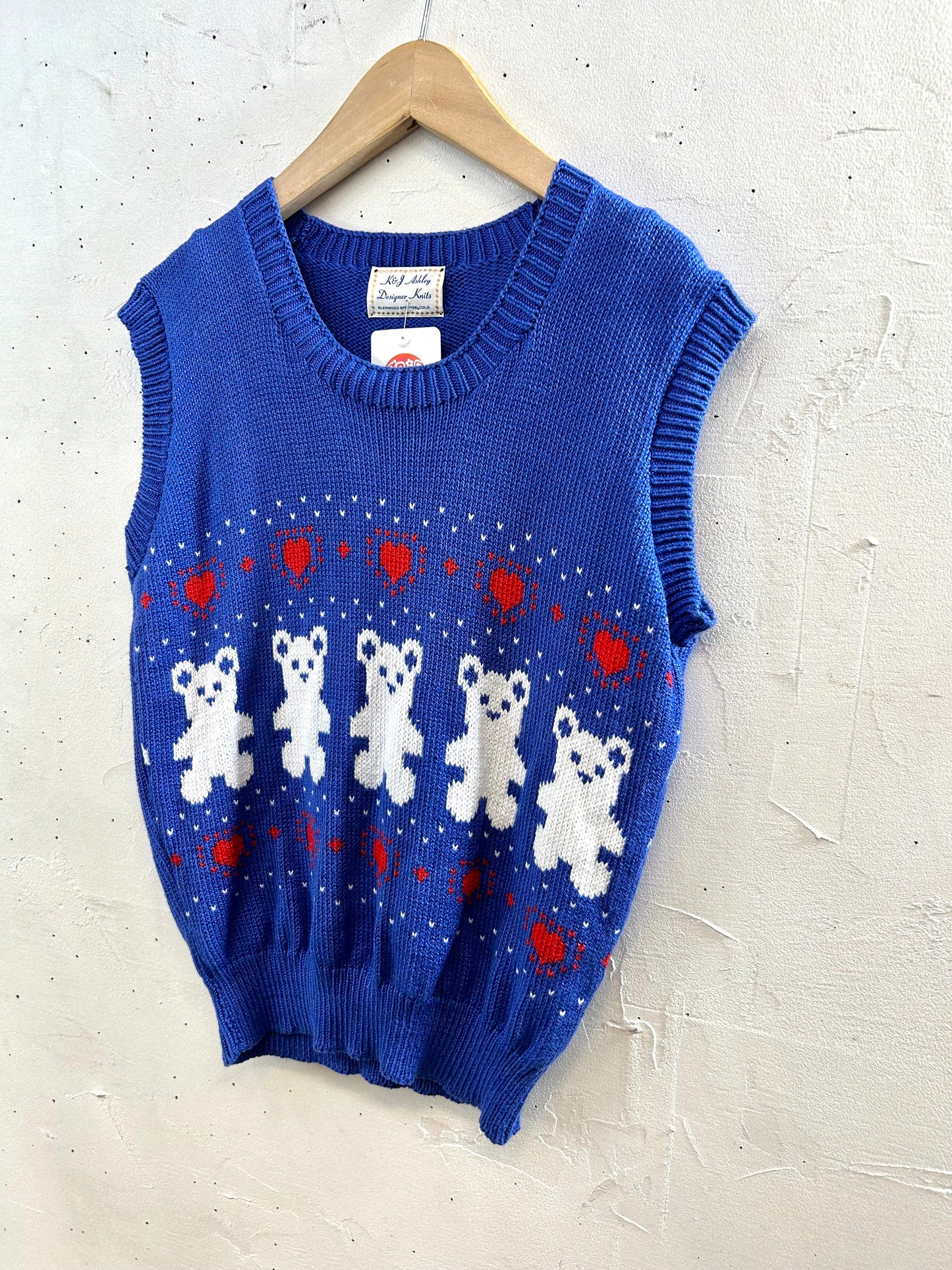 Vintage Hand Knit Vest [J28701]