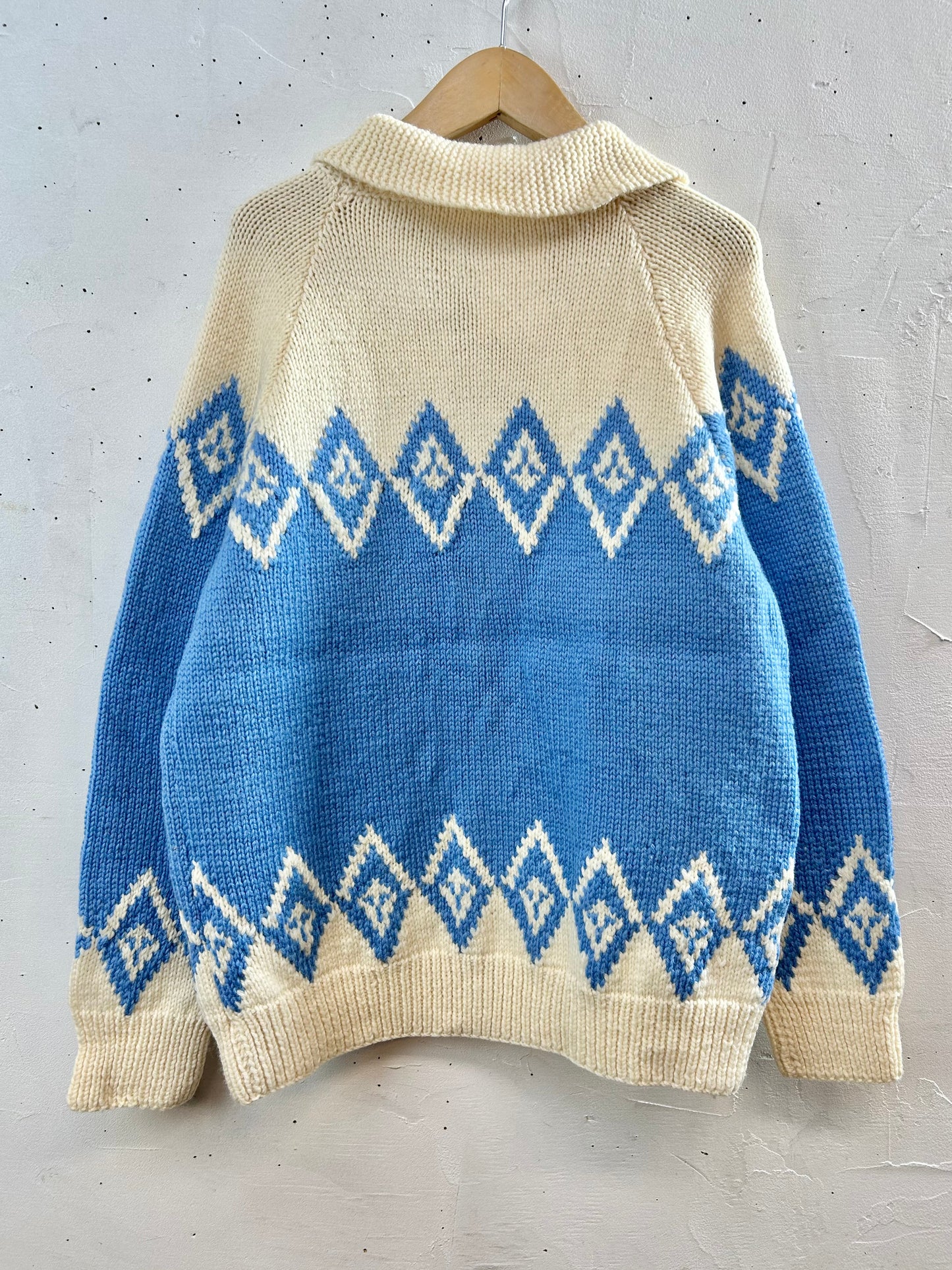 Vintage Cowichan Hand Knit Cardigan [L29162]