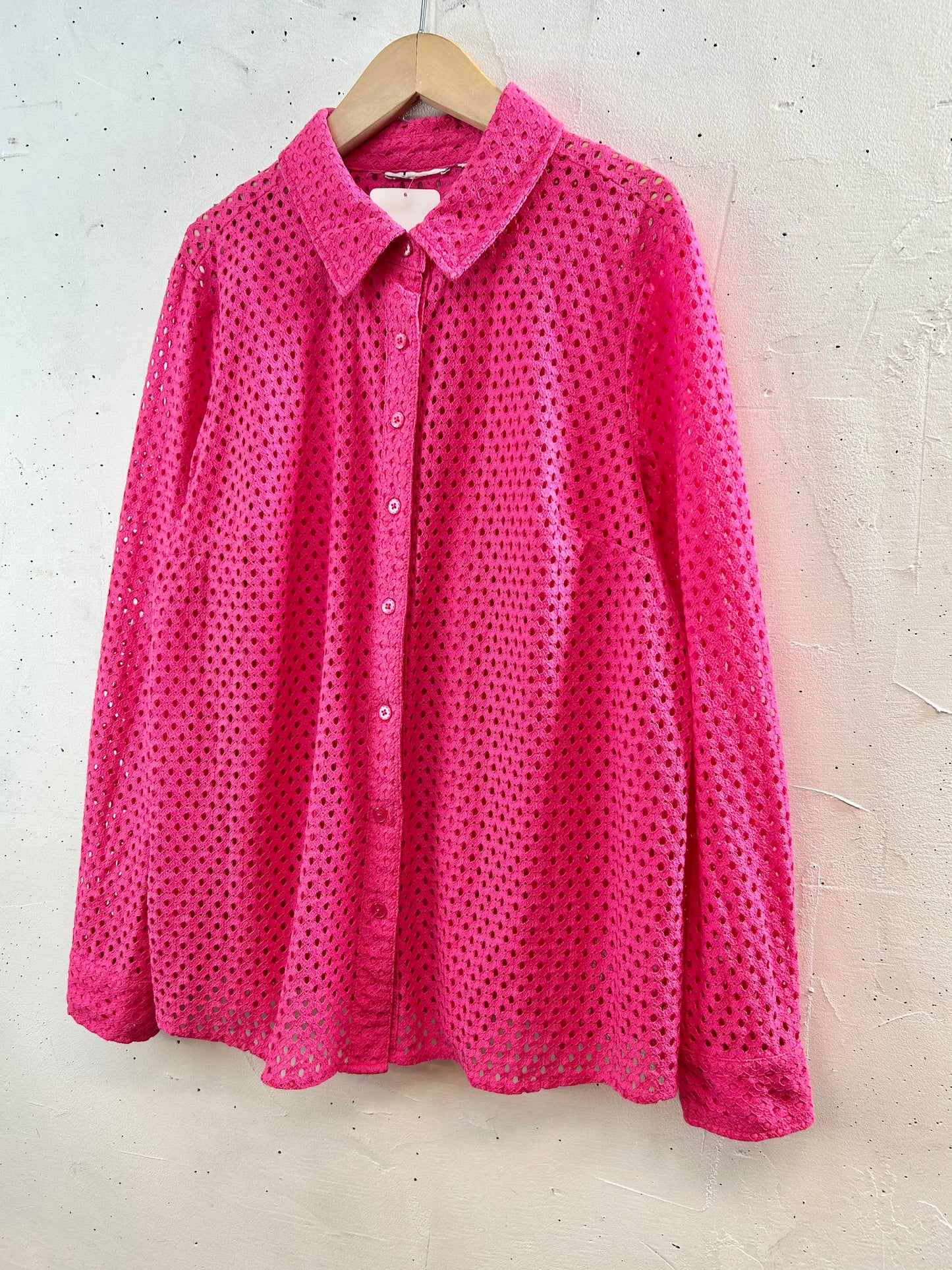Vintage Eyelet Lace Shirt [F30443]