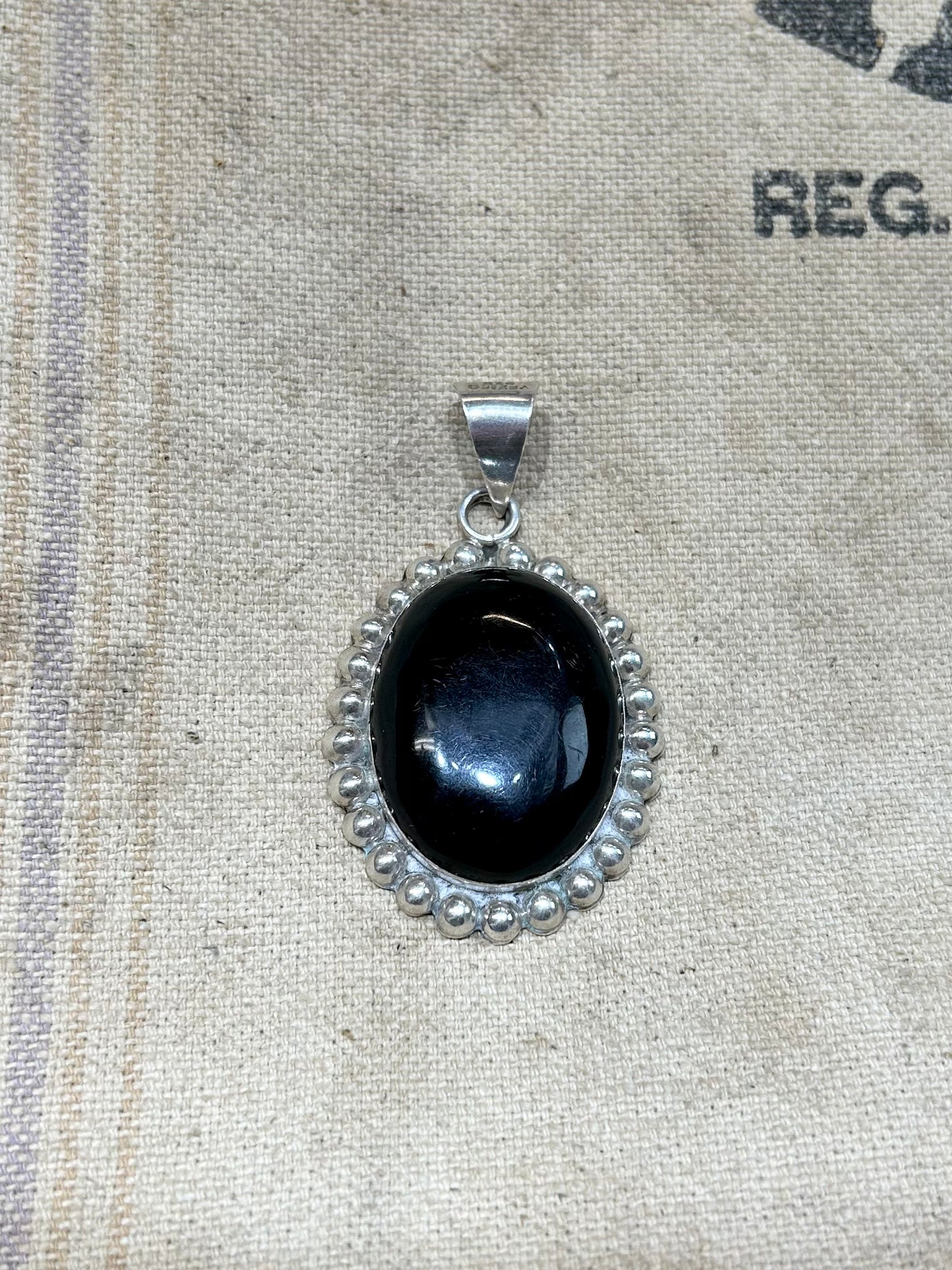 Vintage 925Silver Pendant Top [L25735]