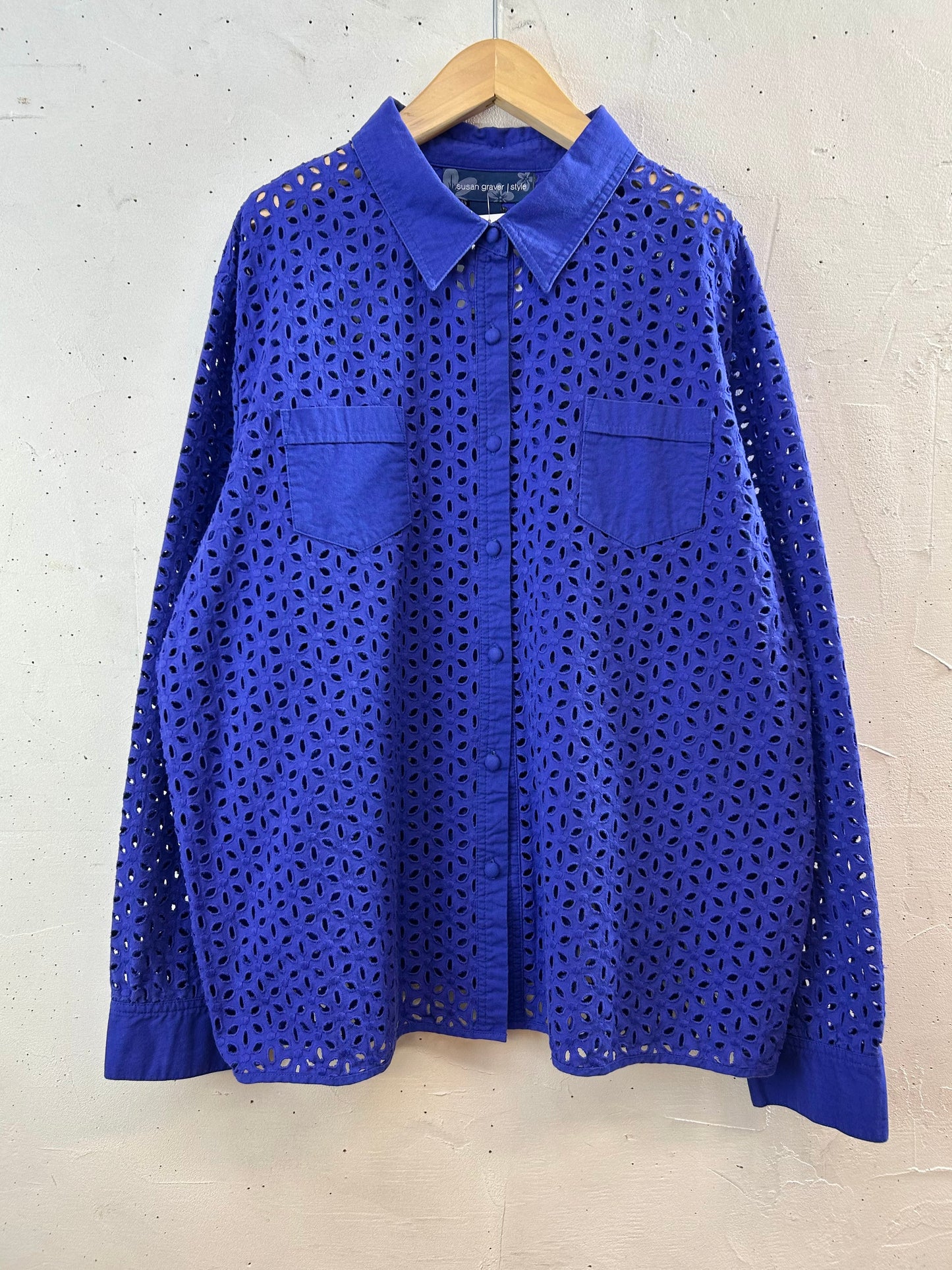 Vintage Eyelet Lace Shirt [F30444]