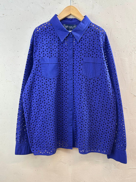 Vintage Eyelet Lace Shirt [F30444]