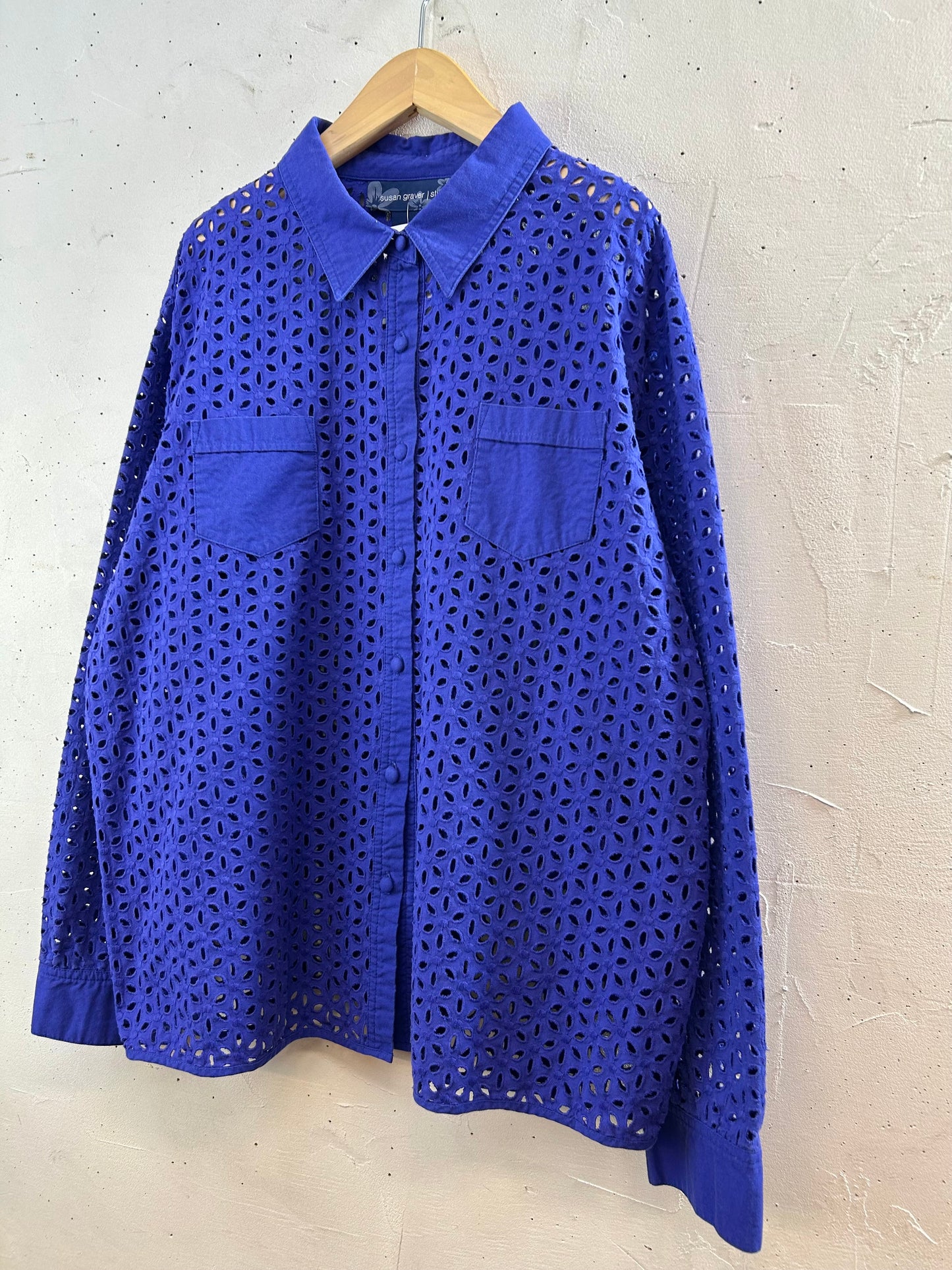 Vintage Eyelet Lace Shirt [F30444]