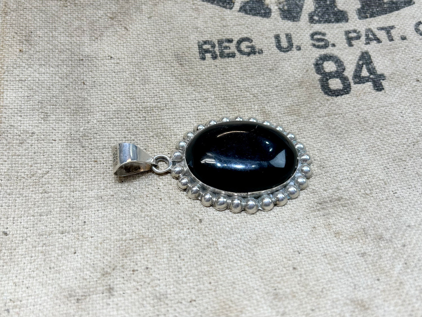 Vintage 925Silver Pendant Top [L25735]