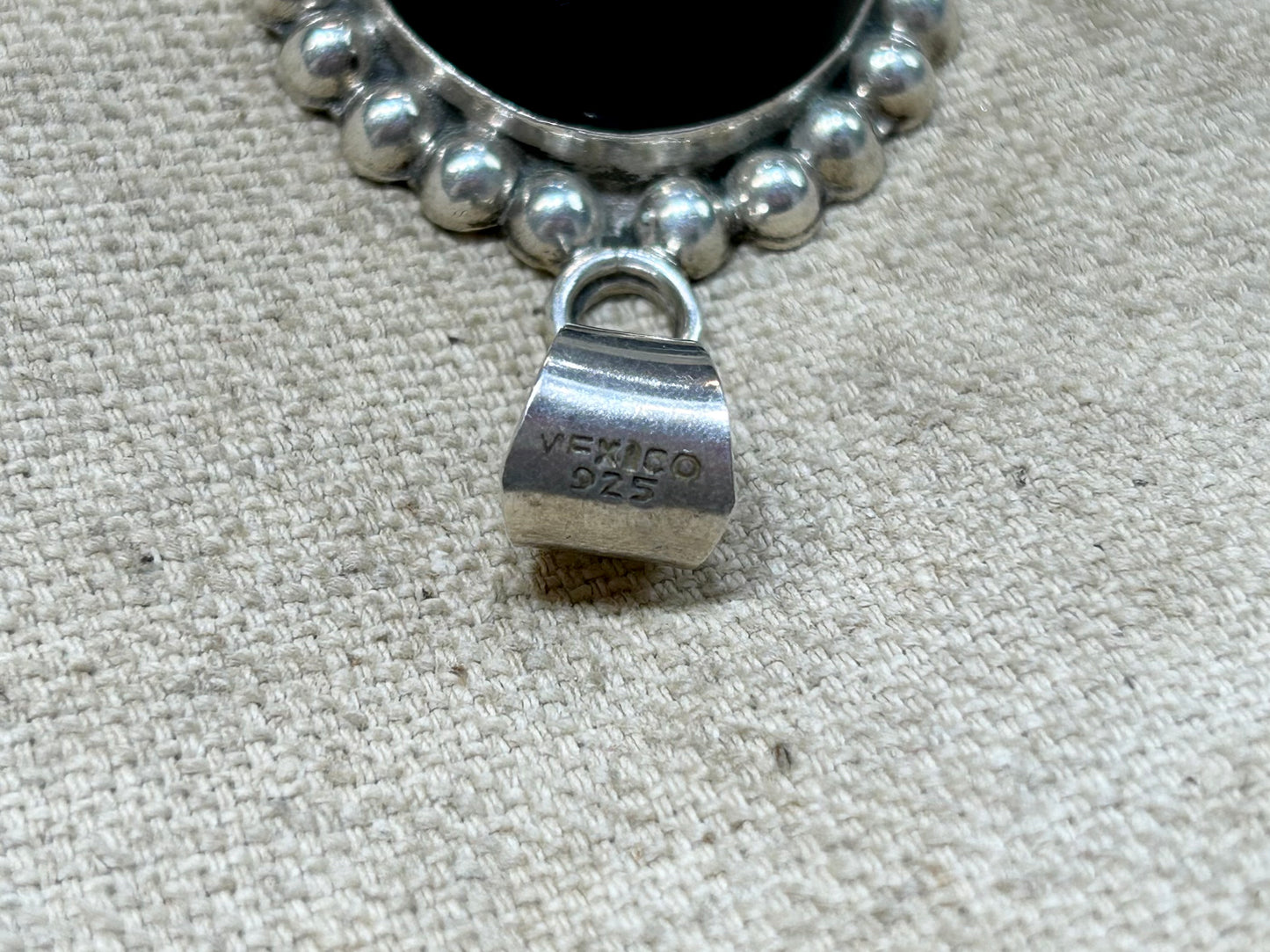 Vintage 925Silver Pendant Top [L25735]