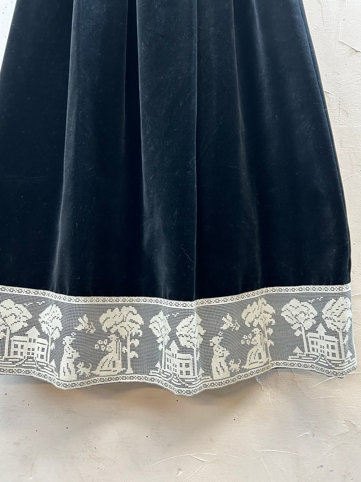 Vintage Velours Skirt Dead Stock [I28490]