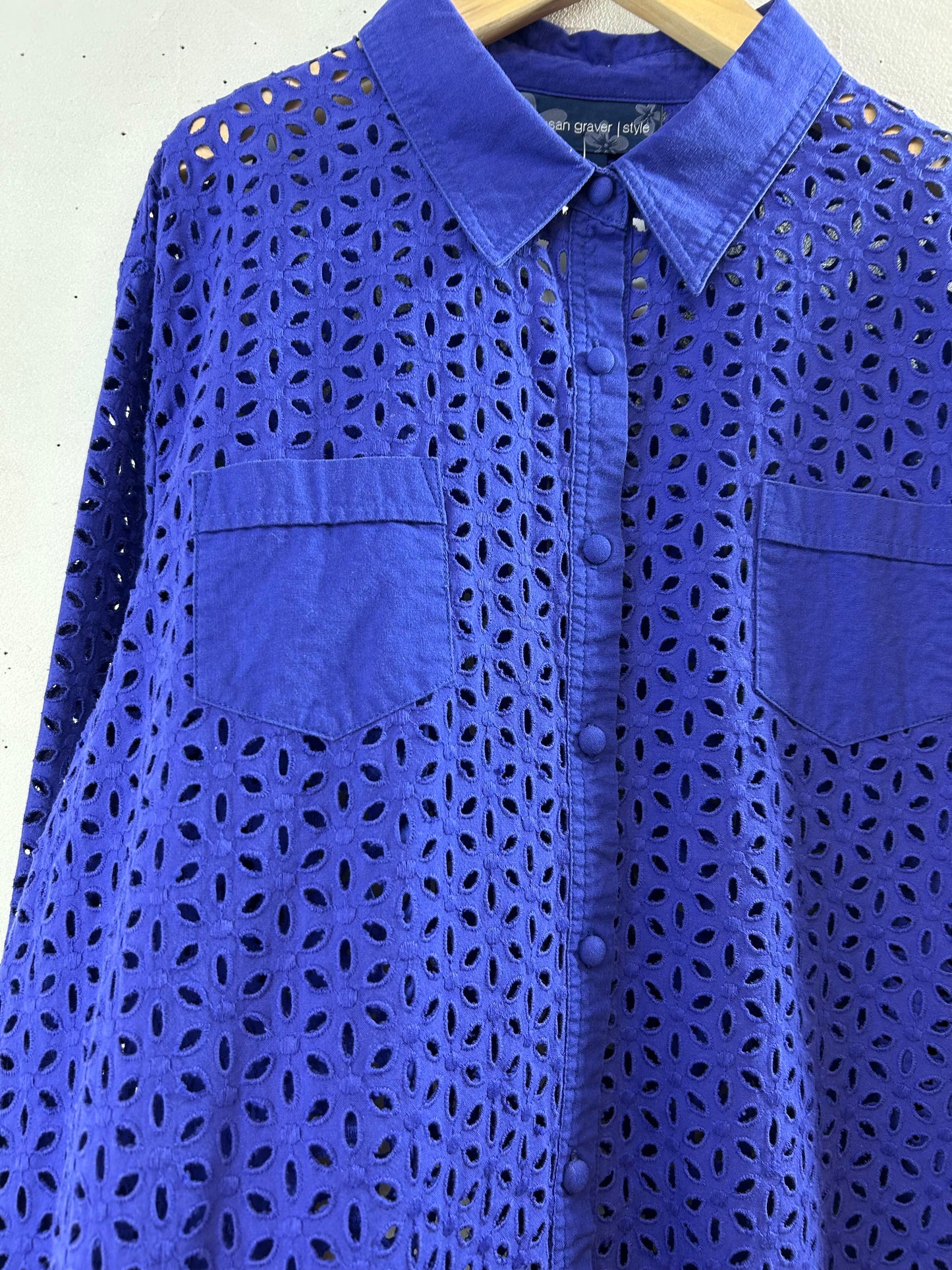 Vintage Eyelet Lace Shirt [F30444]