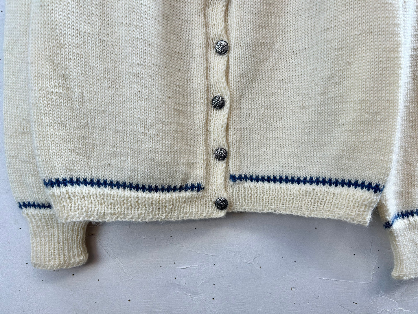 Vintage Nordic Knit Cardigan HAND MADE IN NORWAY [L29163]