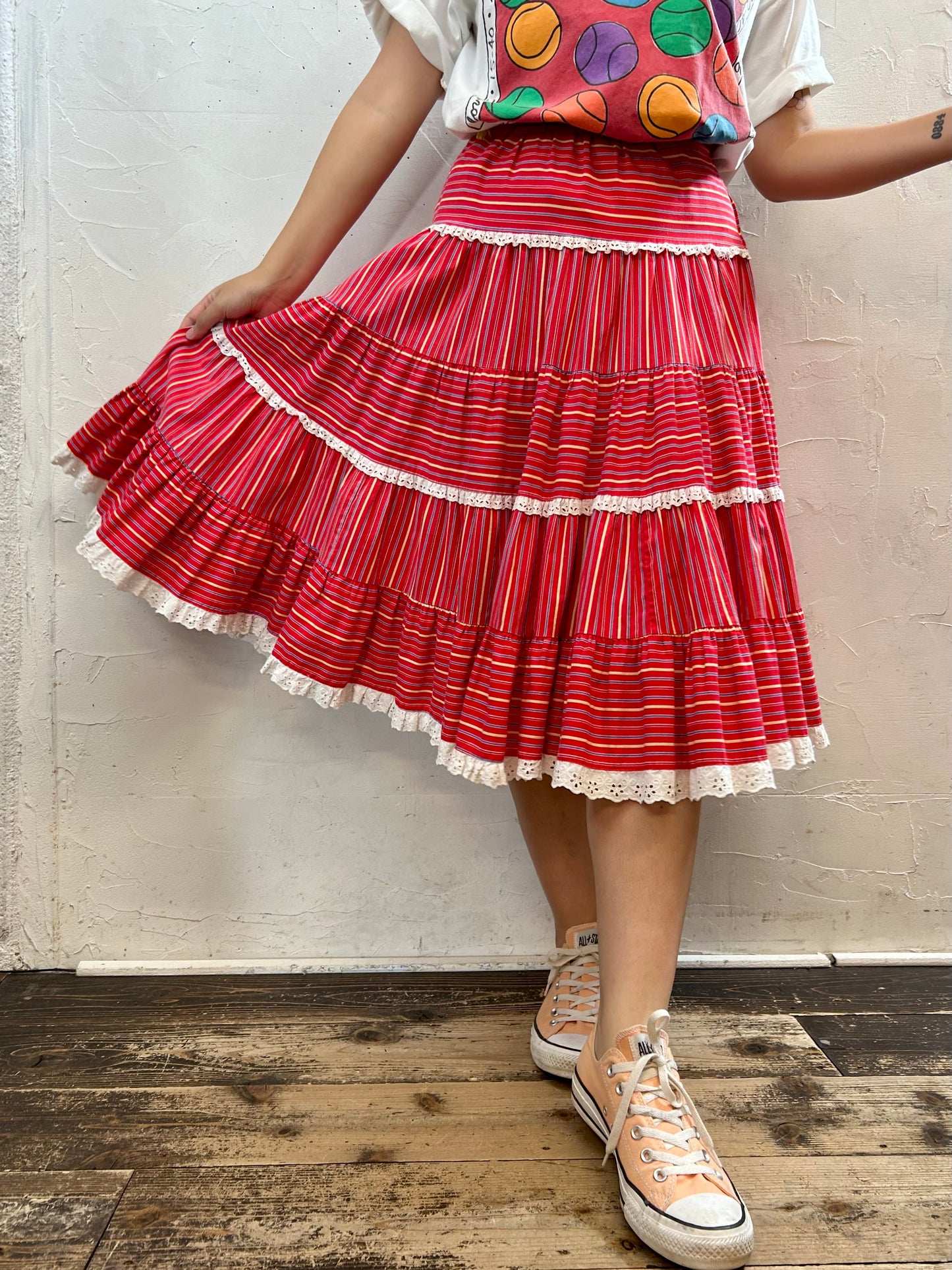 Vintage Tiered Skirt [G27922]