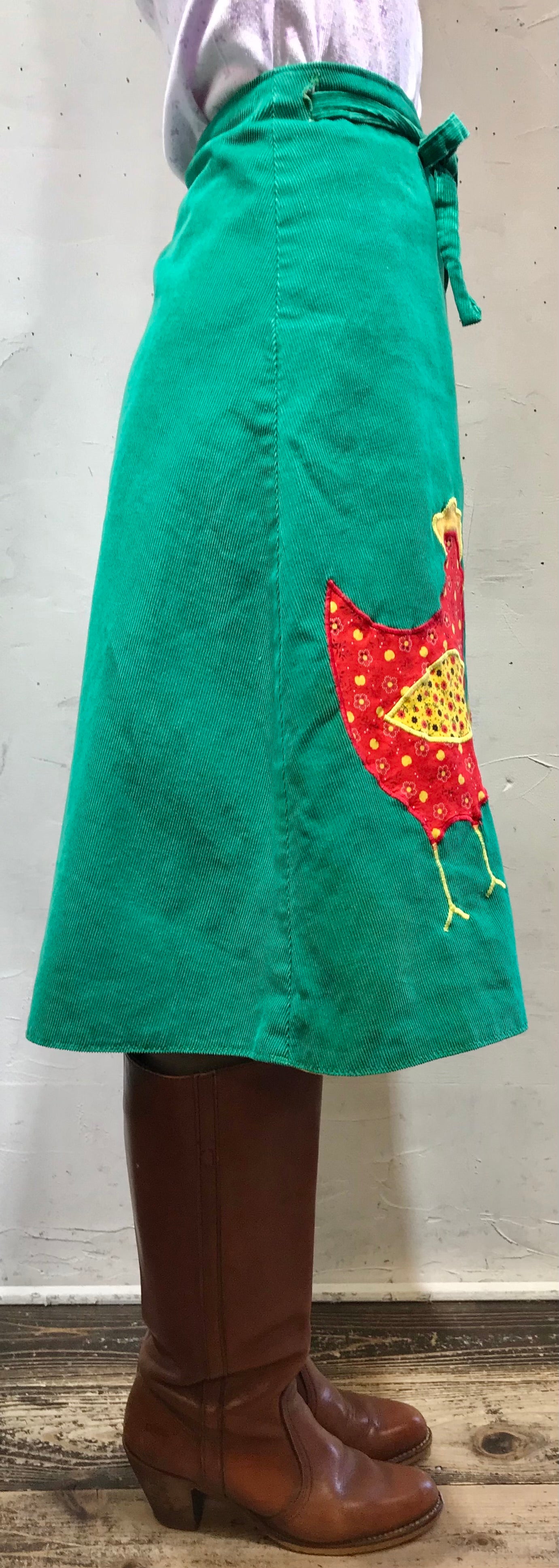 ’70s Vintage Wrap Skirt [L25805]