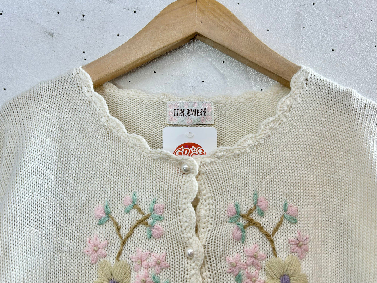 Vintage Embroidered Knit Cardigan [A29381]