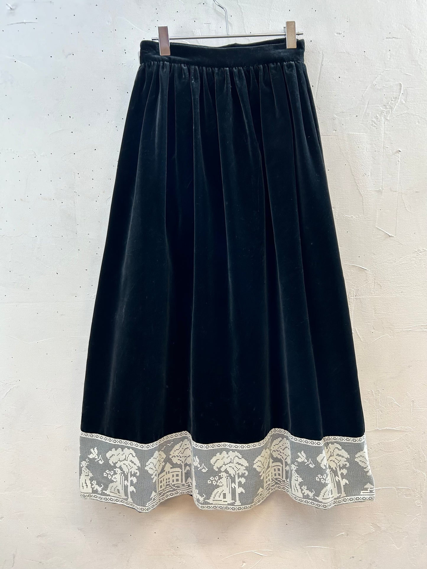 Vintage Velours Skirt Dead Stock [I28490]