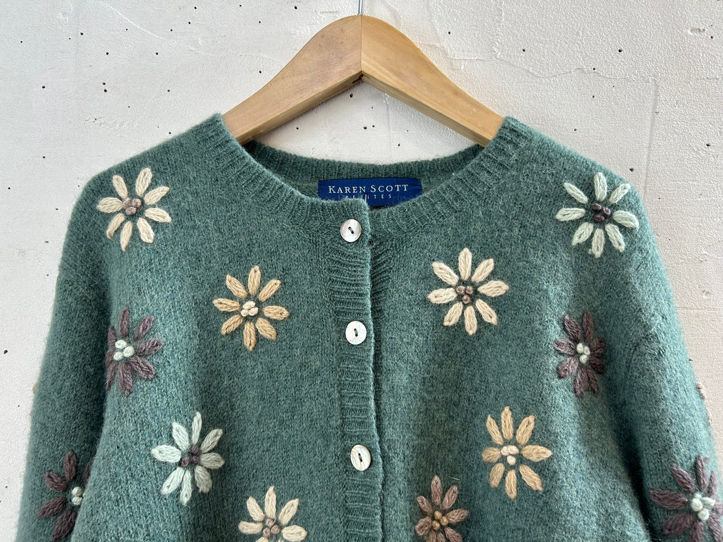 Vintage Embroidered Knit Sweater 〜KAREN SCOTT〜 [L29160]