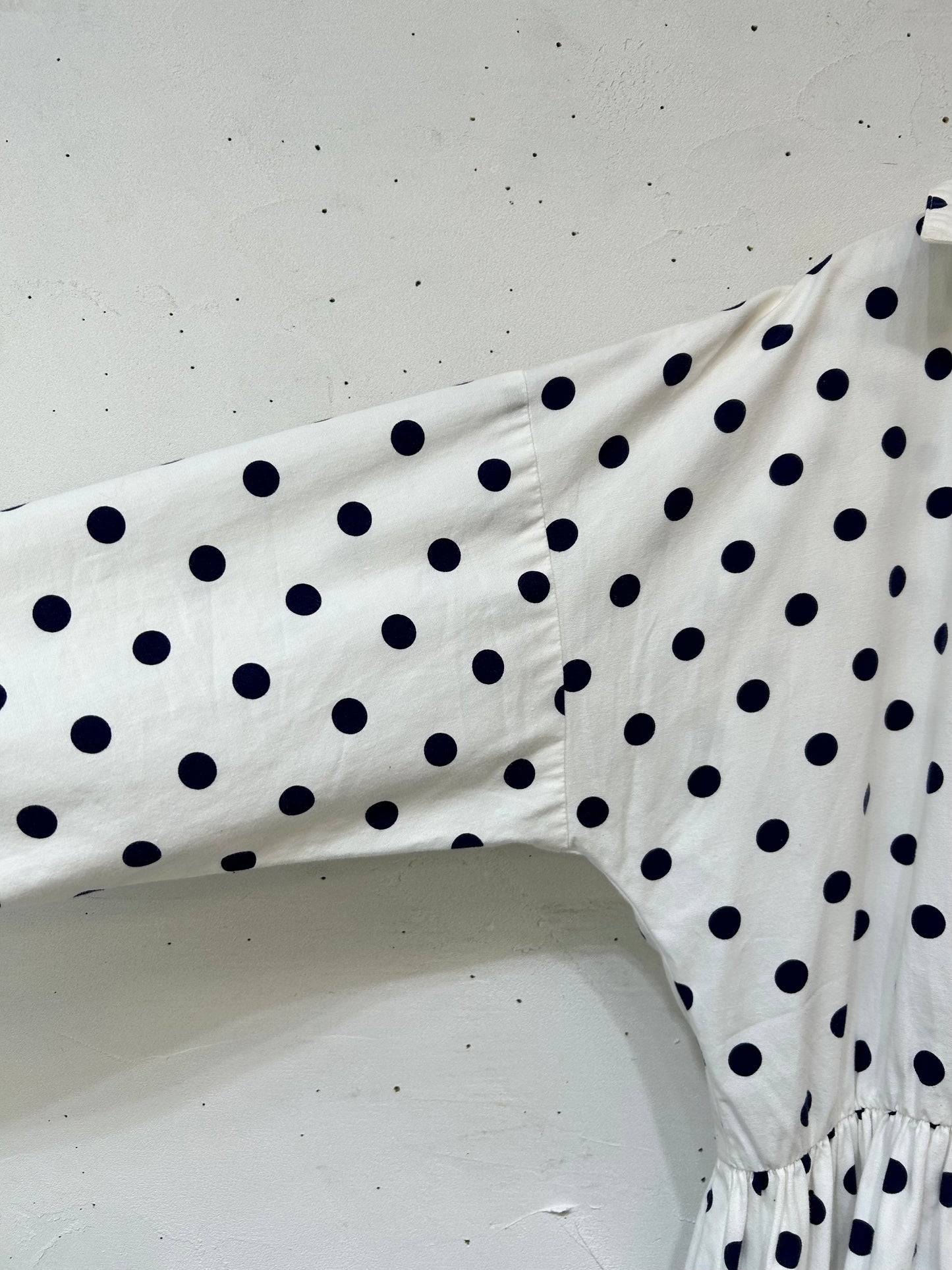 Vintage Dot Pattern Dress MADE IN USA [C26594]