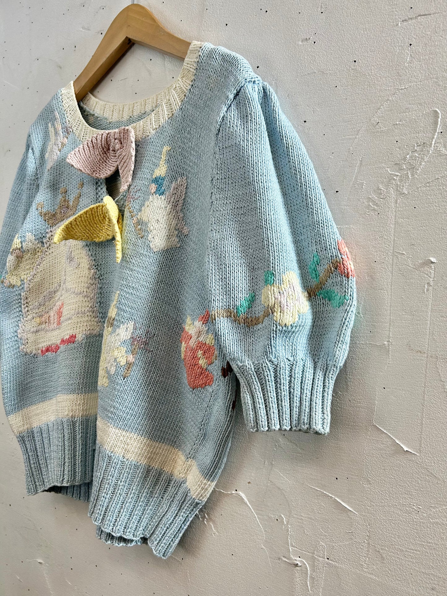 Vintage Cotton Hand Knit Sweater 〜BEREK〜 [A29380]