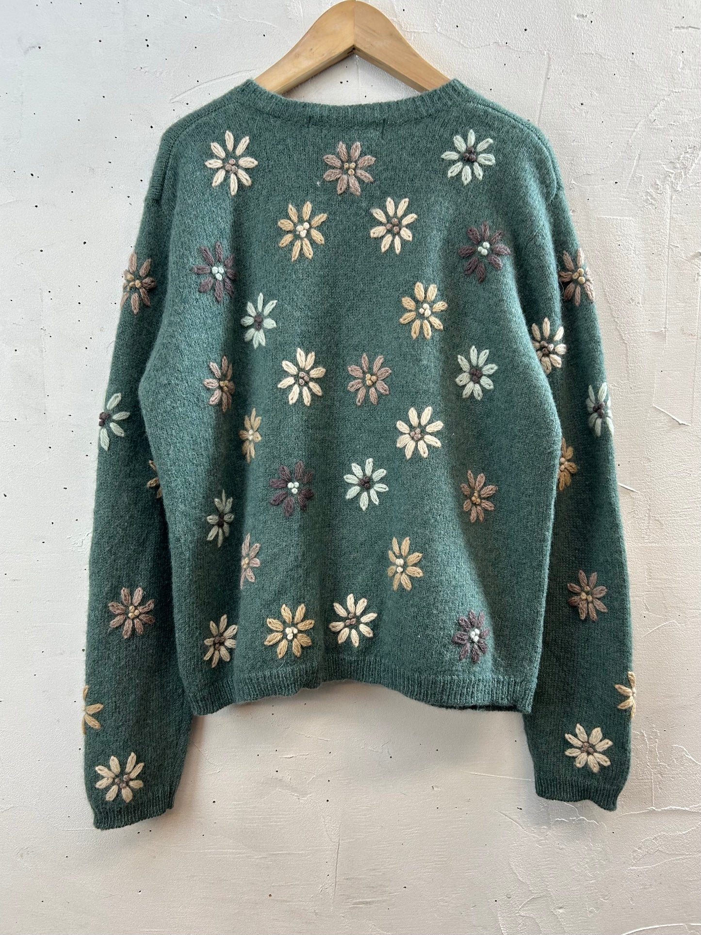 Vintage Embroidered Knit Sweater 〜KAREN SCOTT〜 [L29160]