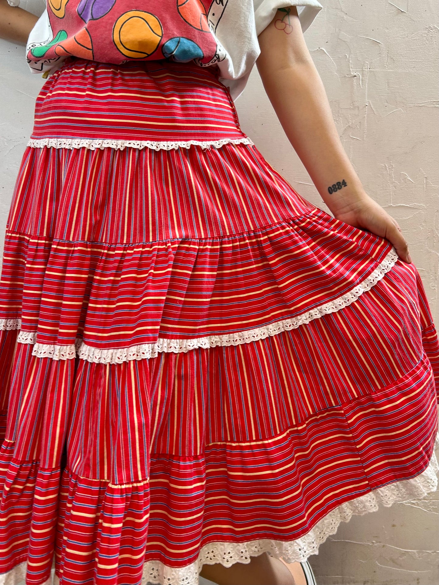 Vintage Tiered Skirt [G27922]