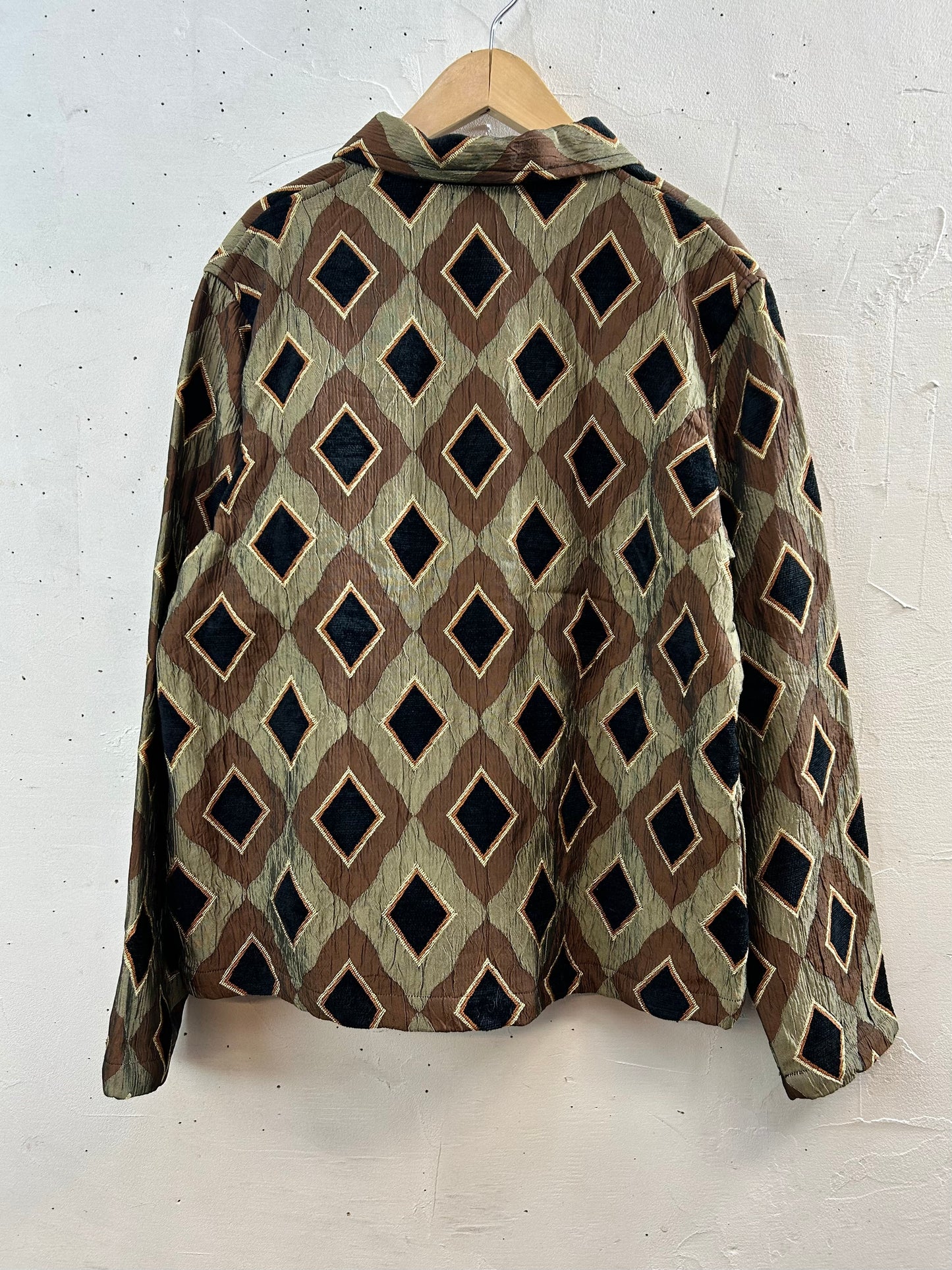 Vintage Diamond Pattern Jacket [L29161]