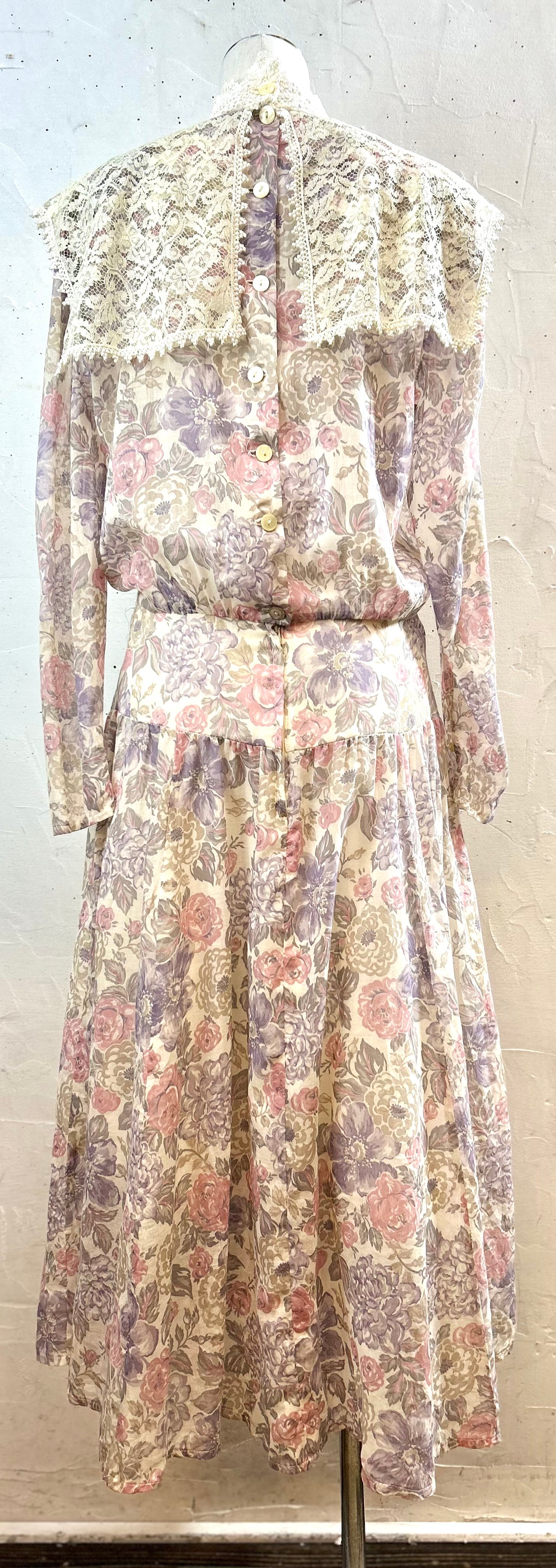 ’80s Vintage Dress〜GUNNE SAX 〜[D30029］