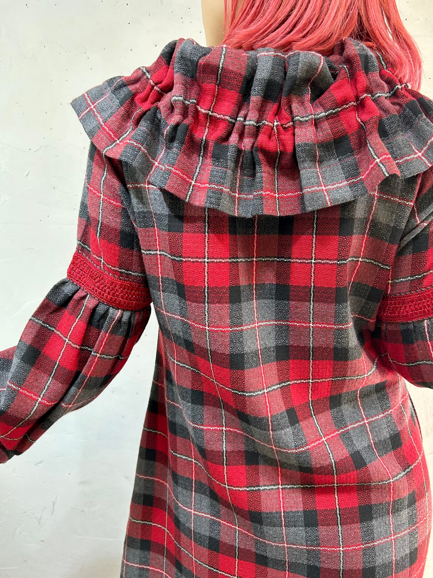 Special Vintage Plaid Dress [I25012]