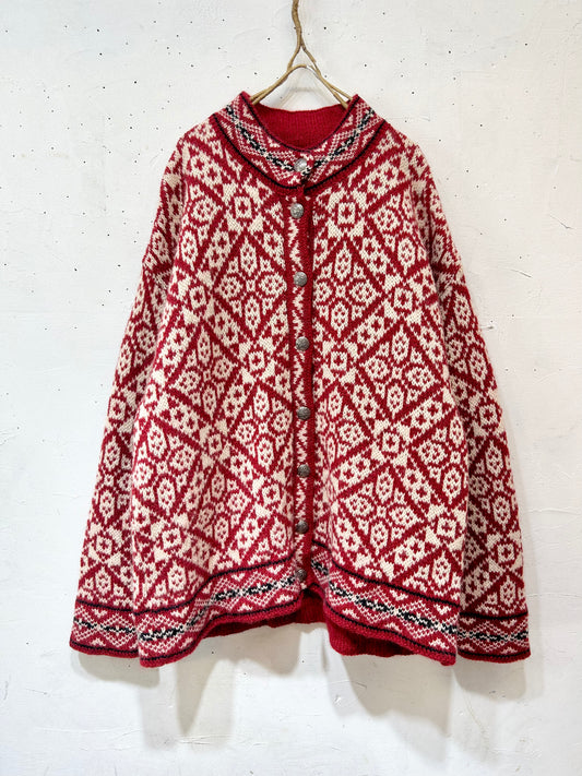 Vintage Nordic Knit Cardigan 〜L.L.Bean〜 [K25651]