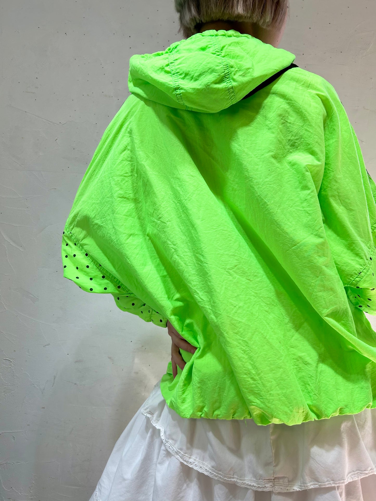 ’80s Vintage Nylon Anorak Jacket 〜PARIS SPORT CLUB〜 [D26763]