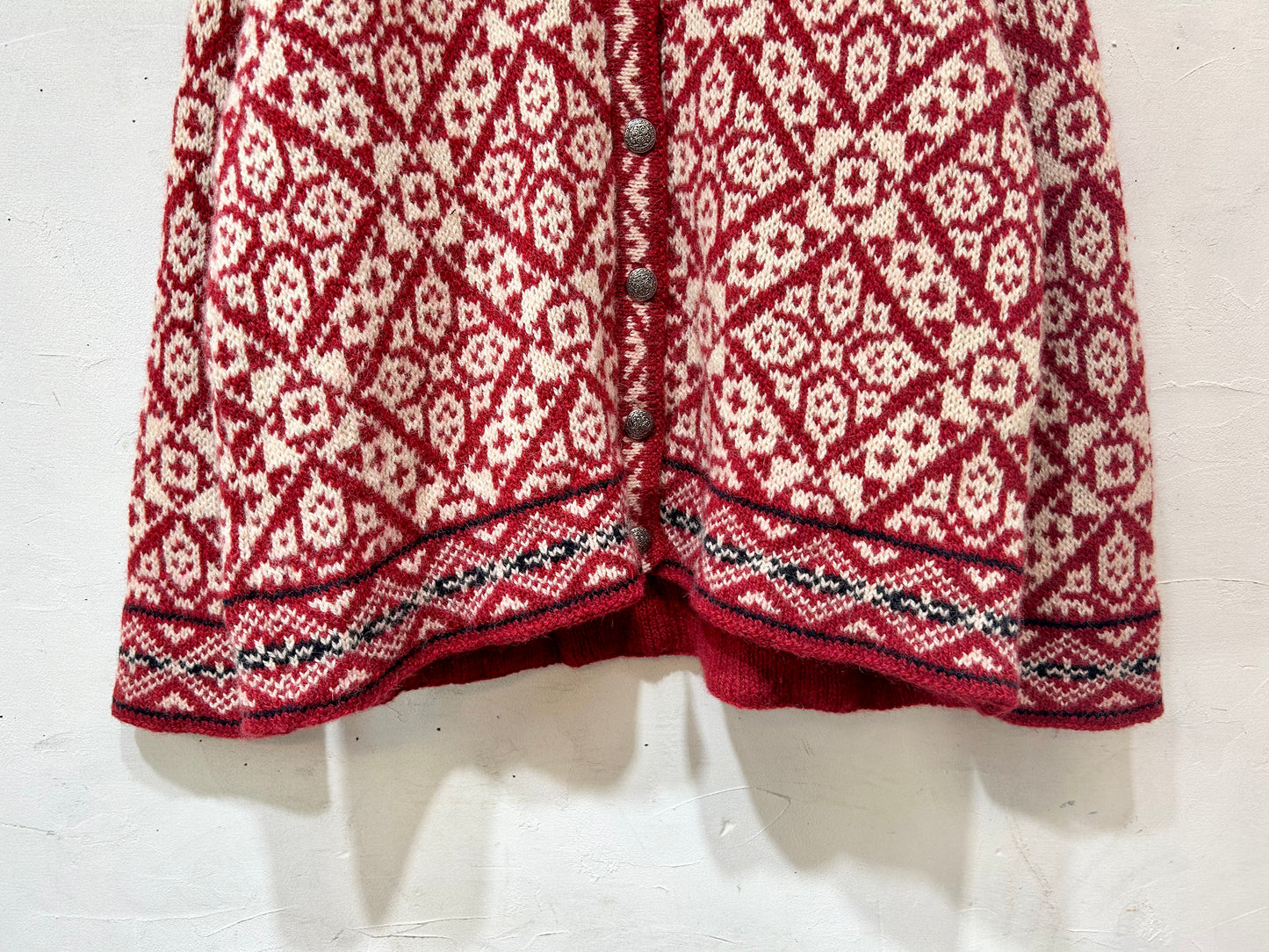 Vintage Nordic Knit Cardigan 〜L.L.Bean〜 [K25651]