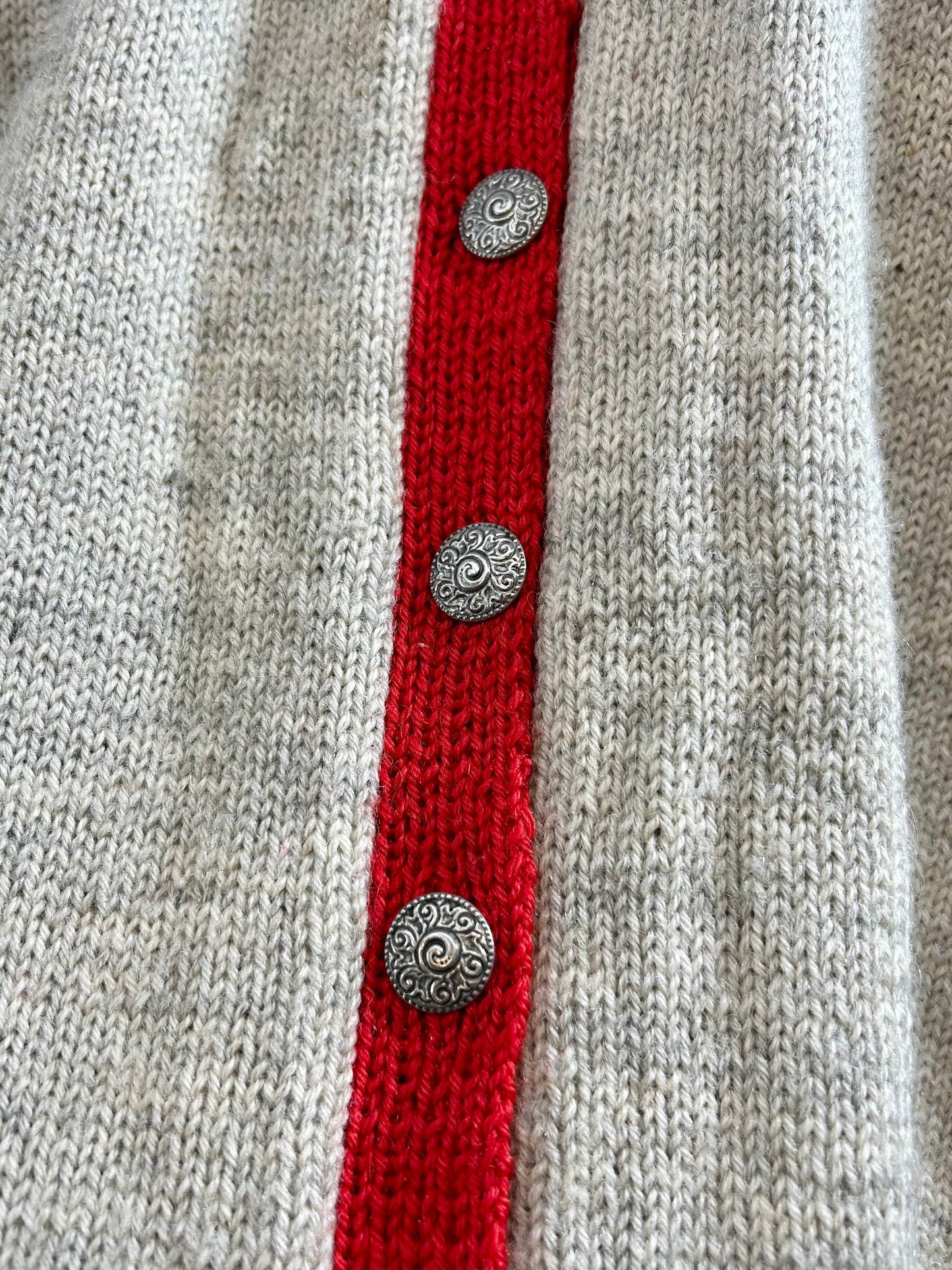 Vintage Nordic Hand Knit Cardigan [J28714]