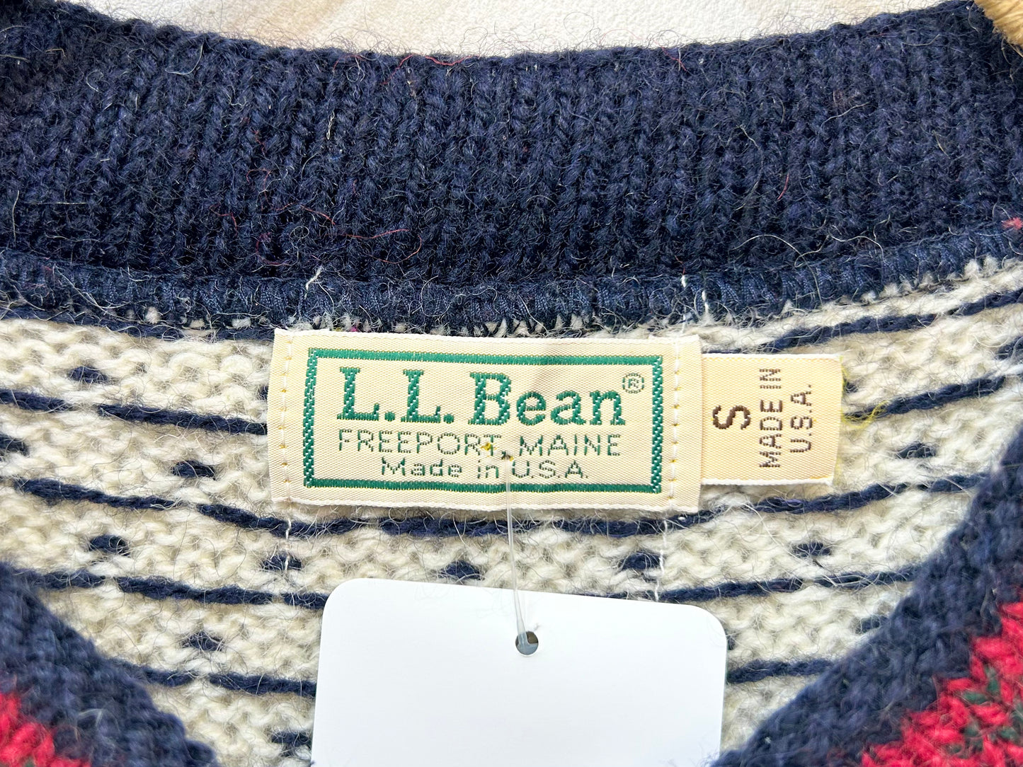 Vintage Nordic Knit Cardigan 〜L.L.Bean〜 [K25650]